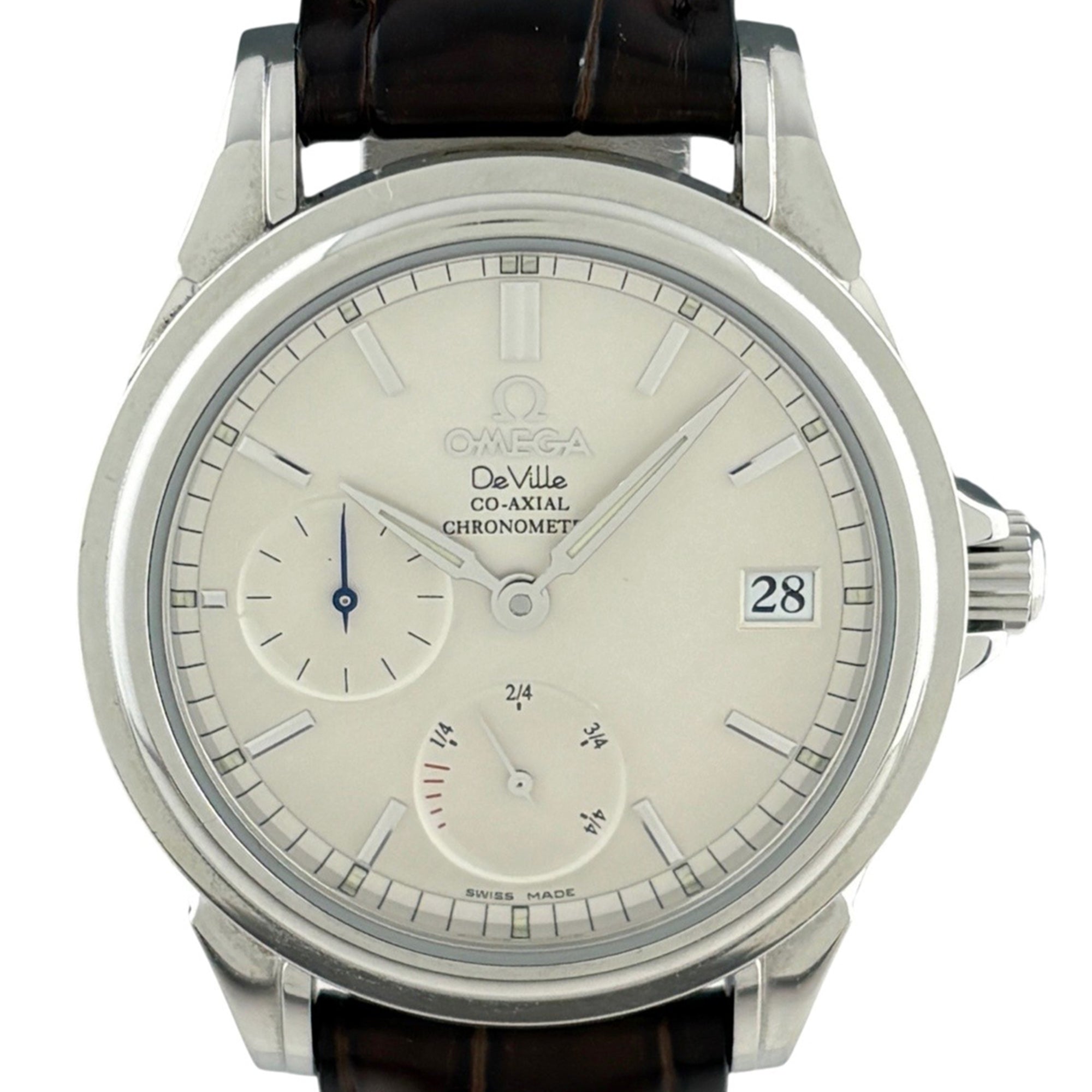 Omega De Ville Co-Axial 4863.31.32 Silber Zifferblatt 35 mm Uhr