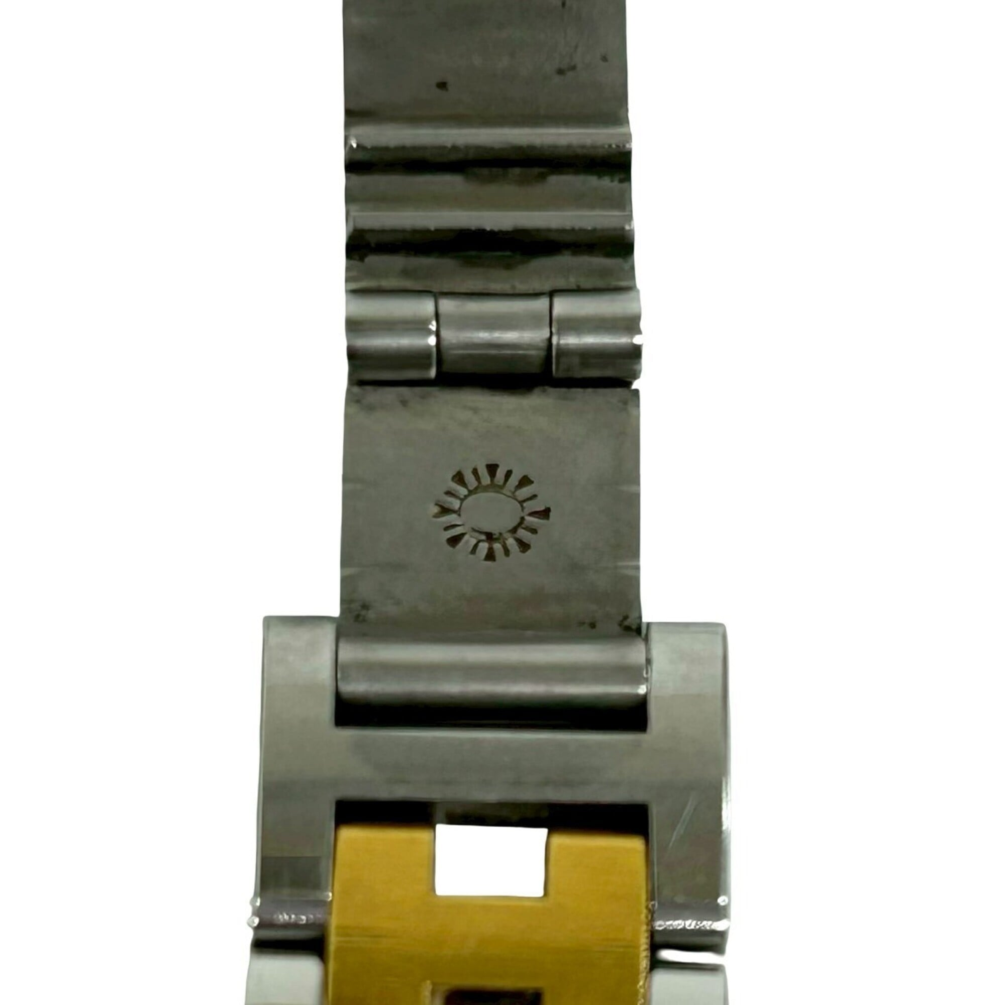 HERMES Vintage Clipper Stainless Steel GP Quartz Wristwatch, Silver/Gold, 29221