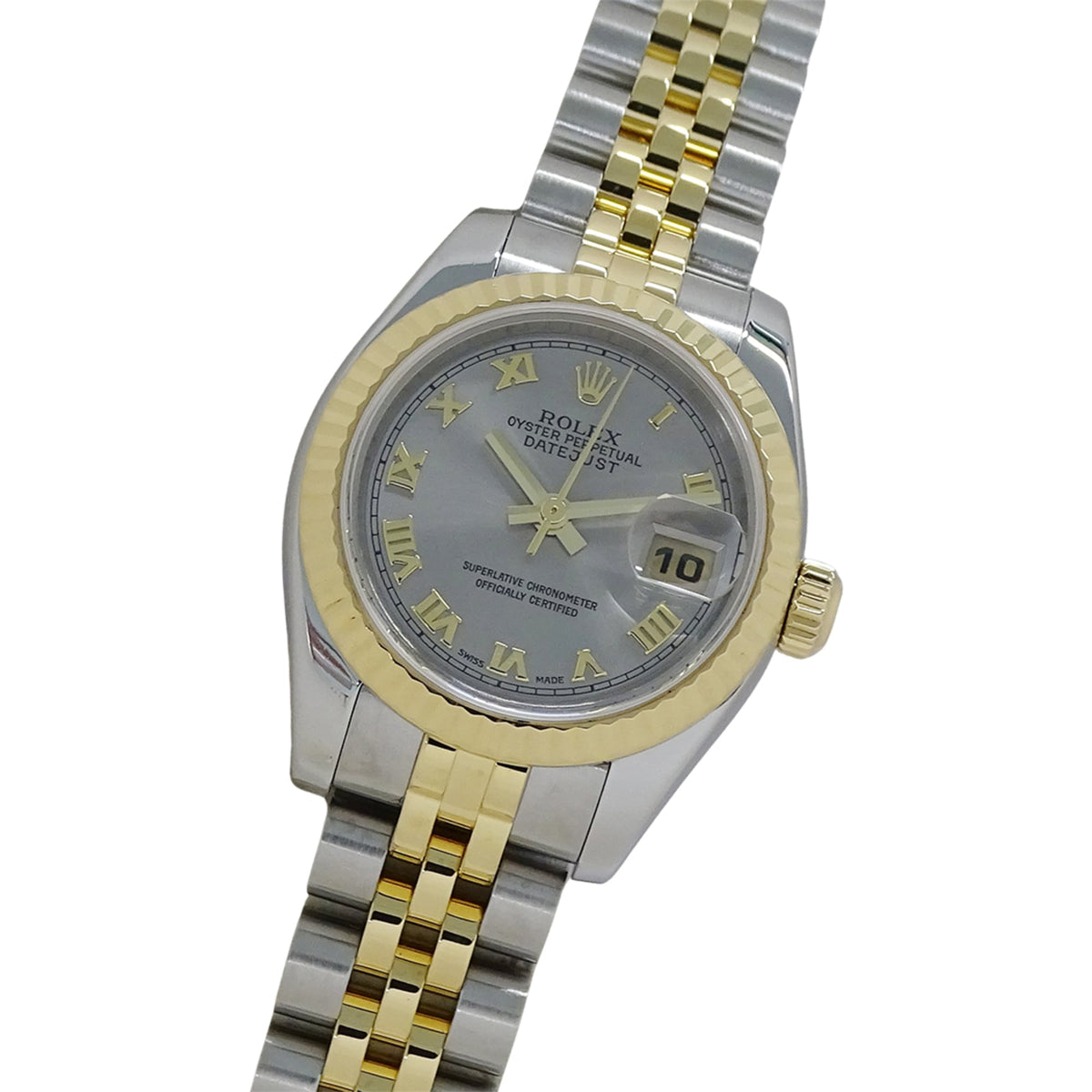 Montre Rolex Datejust 179173 F, cadran gris, 26 mm