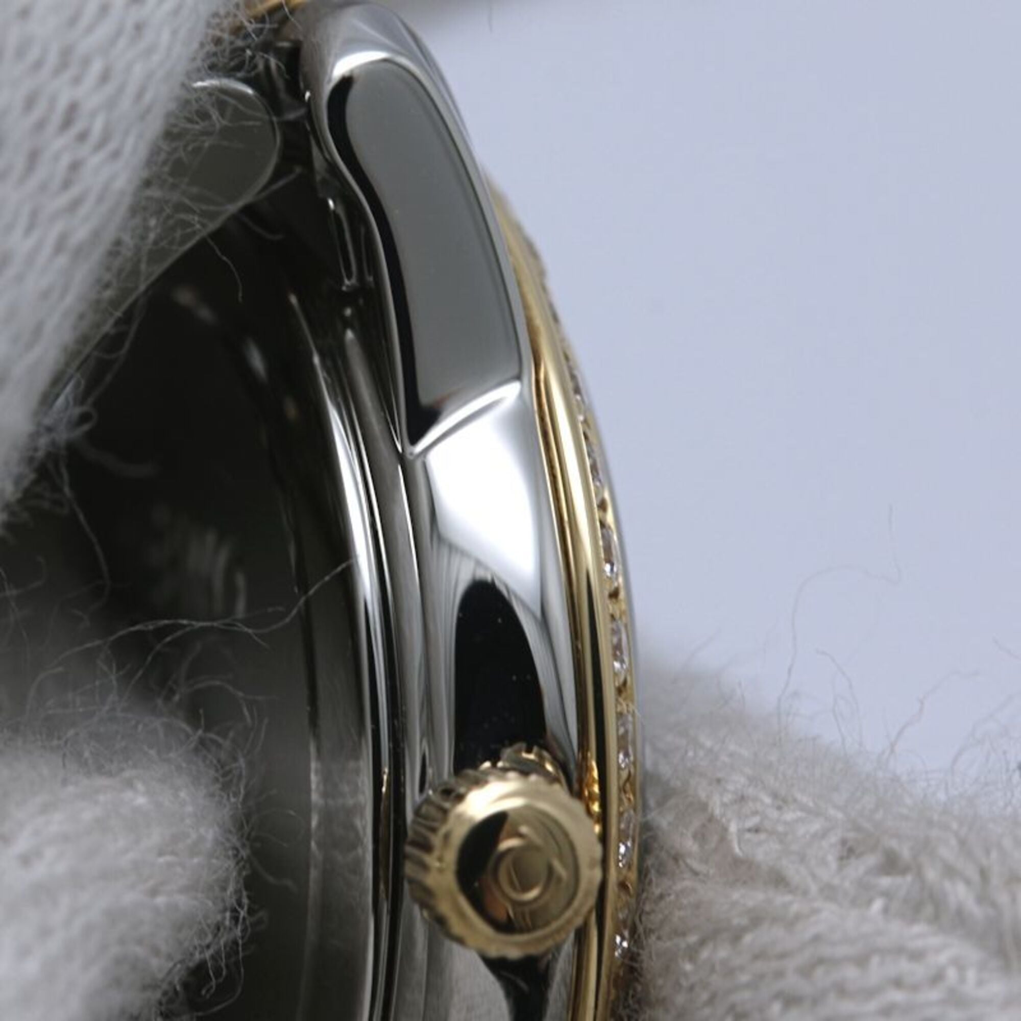 OMEGA De Ville Prestige Diamond Bezel 4375.71.00 Women's Watch K18YG xSS 40447