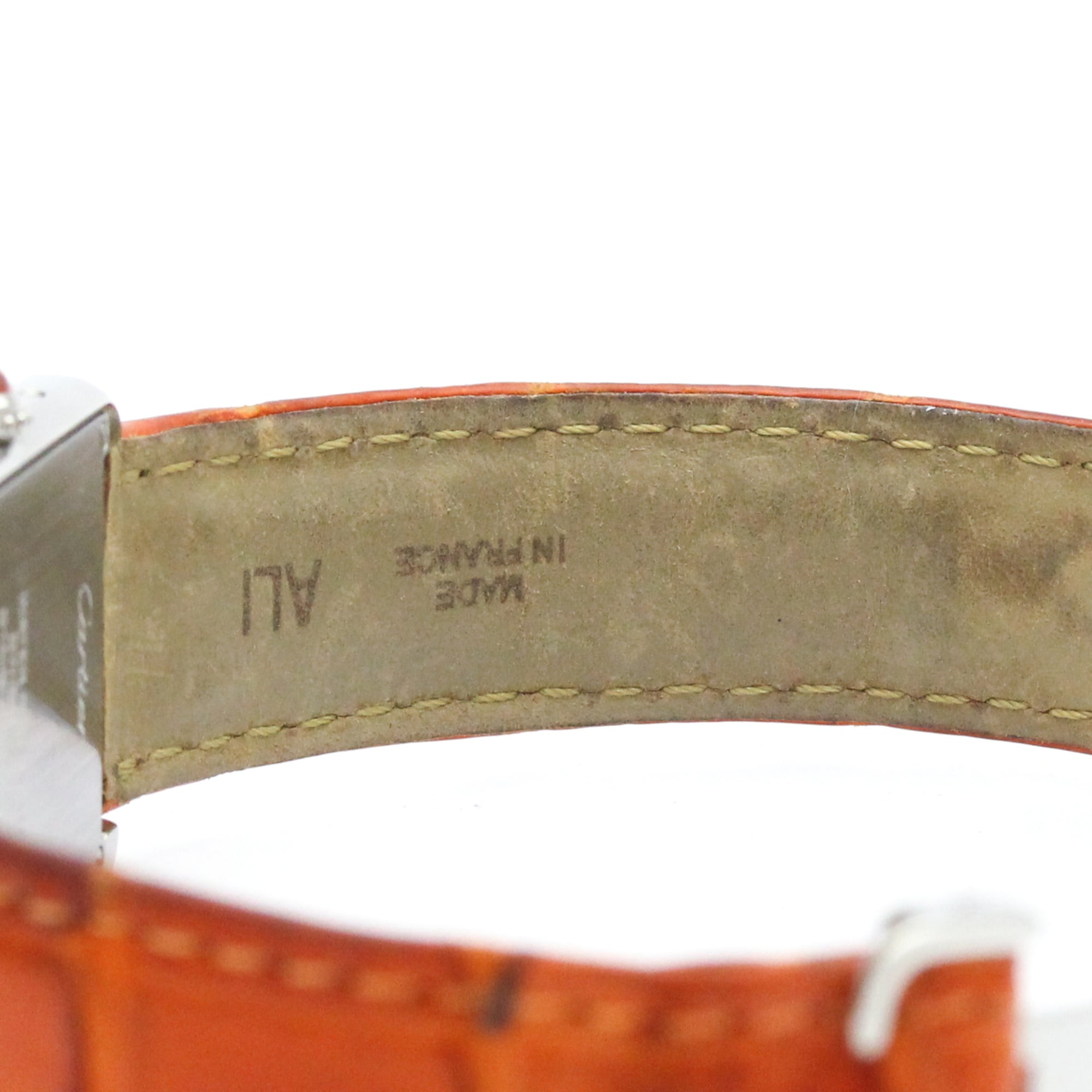 Cartier Tank Solo W1019455 Orange Dial 24mm Watch