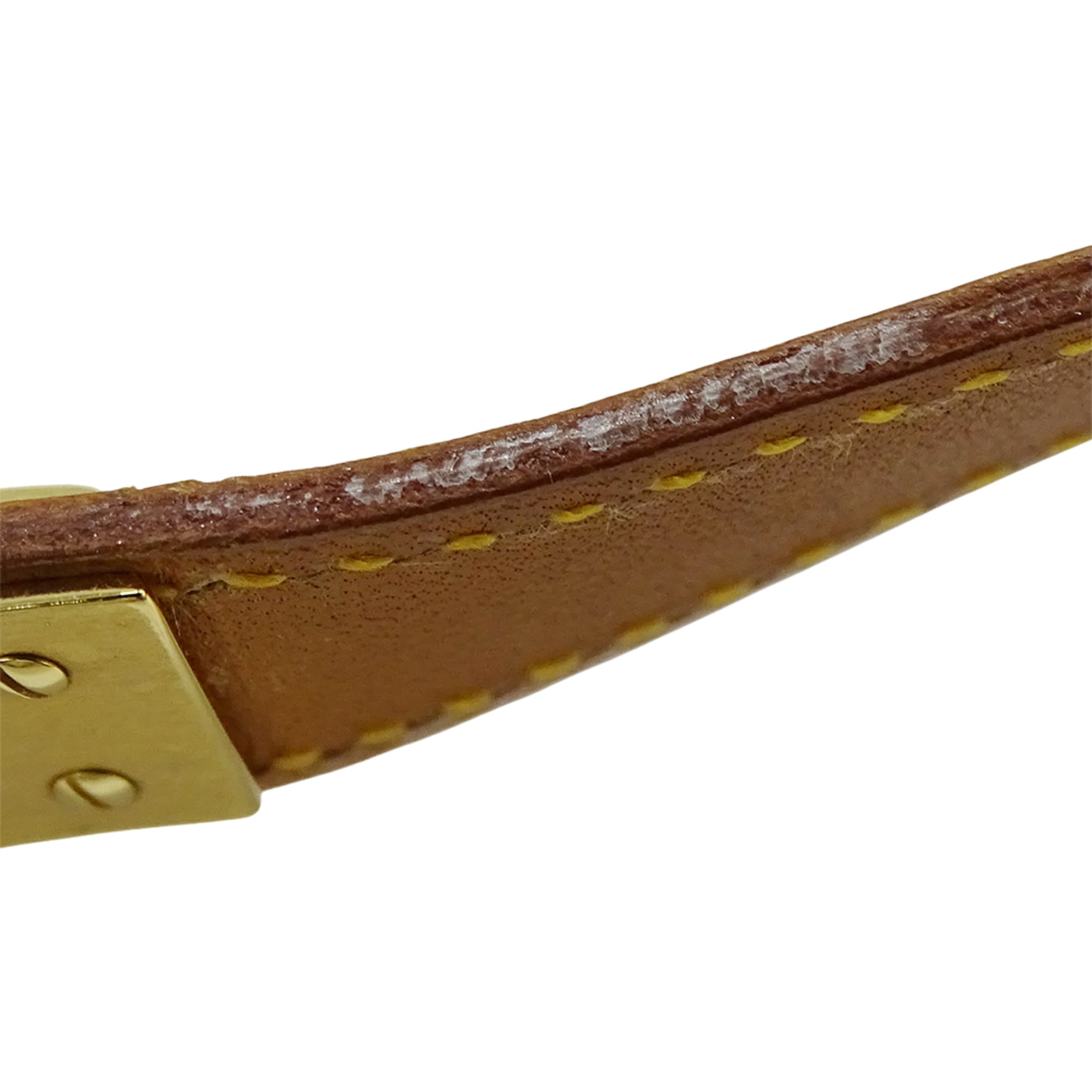 Hermes HERMES Women's Watch Brand Kelly Quartz QZ GP Leather KE1.201 Gold Yellow