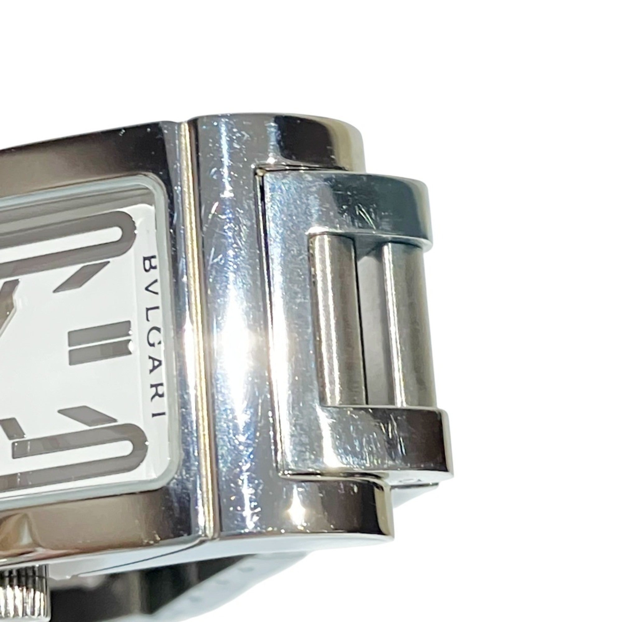 Bulgari Bulgari watch, total weight 74g, stainless steel, quartz movement, white dial, RT39S