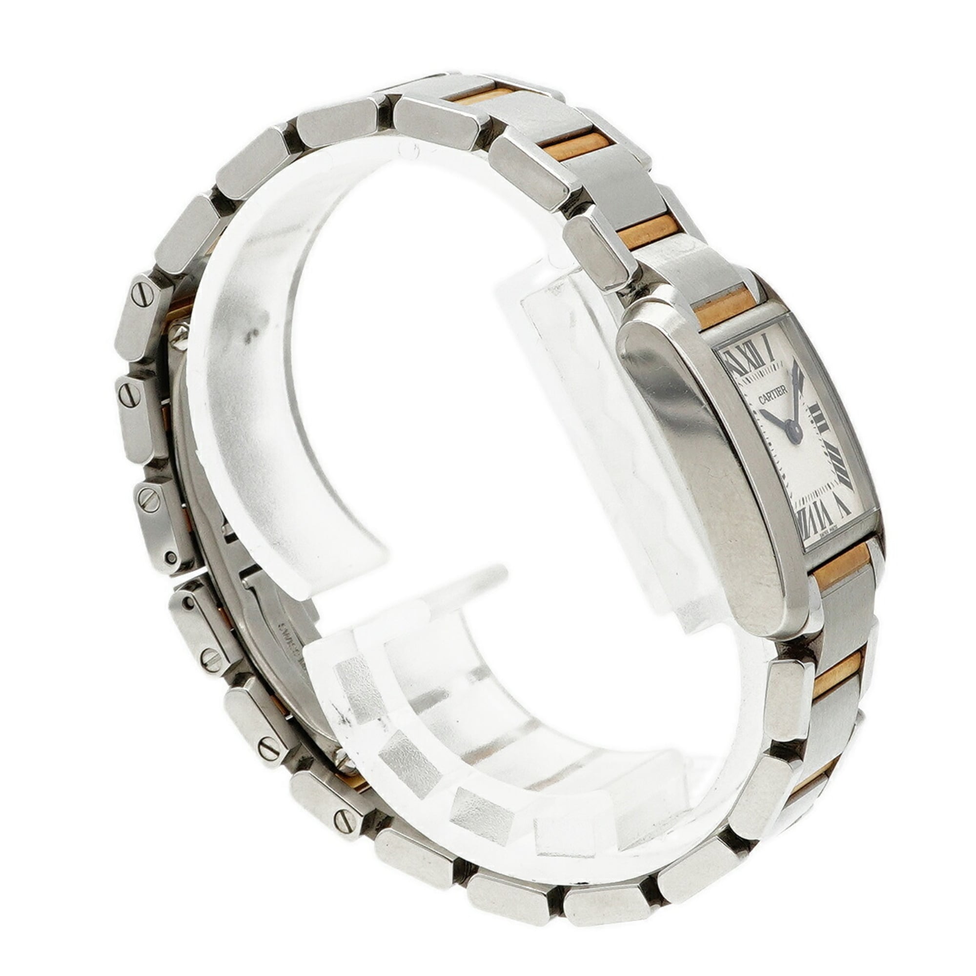 Cartier Tank Française SM Two-Tone W51007Q4 Ivory Dial Wo
