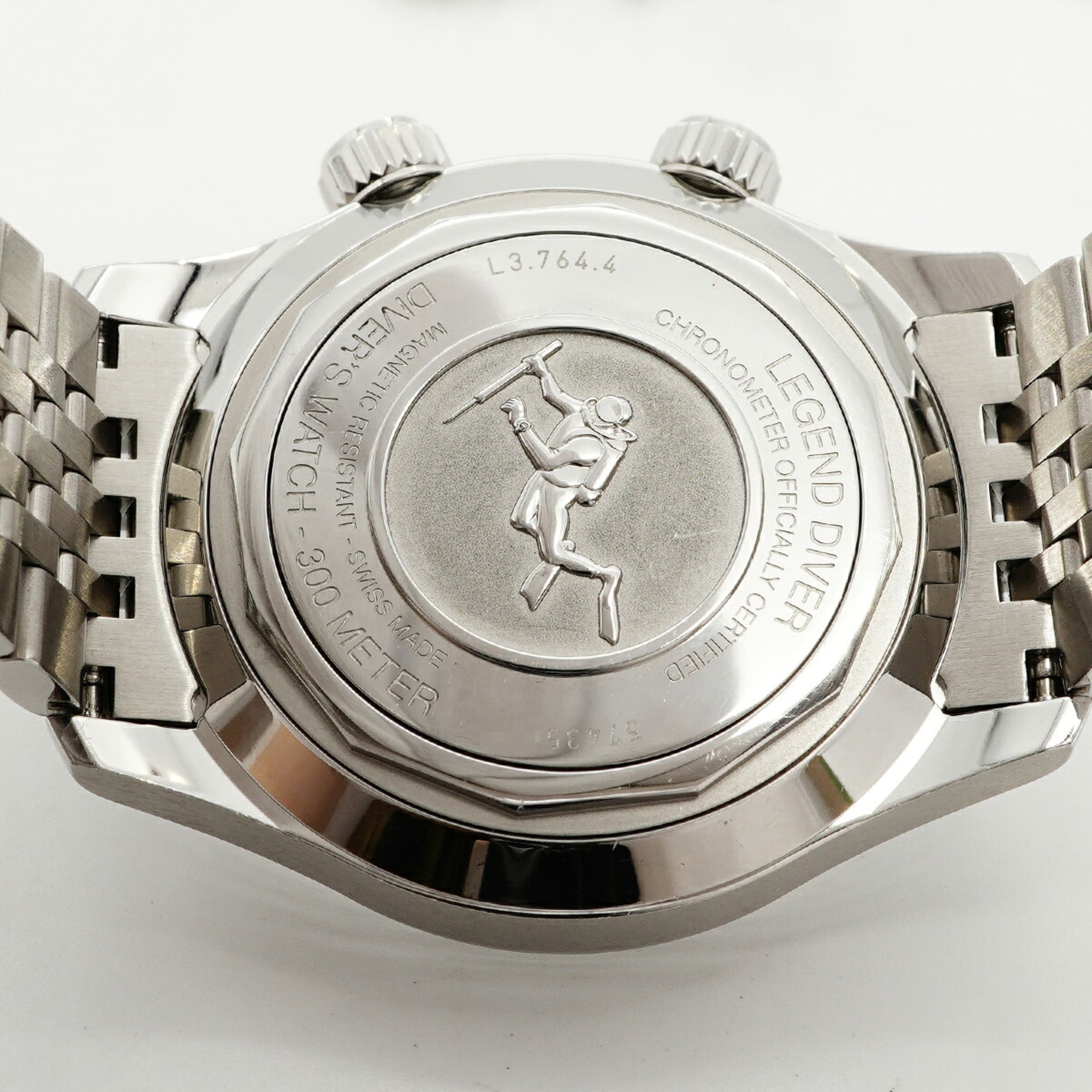 Longines Legend diver L3.764.4 White Dial 39mm Watch
