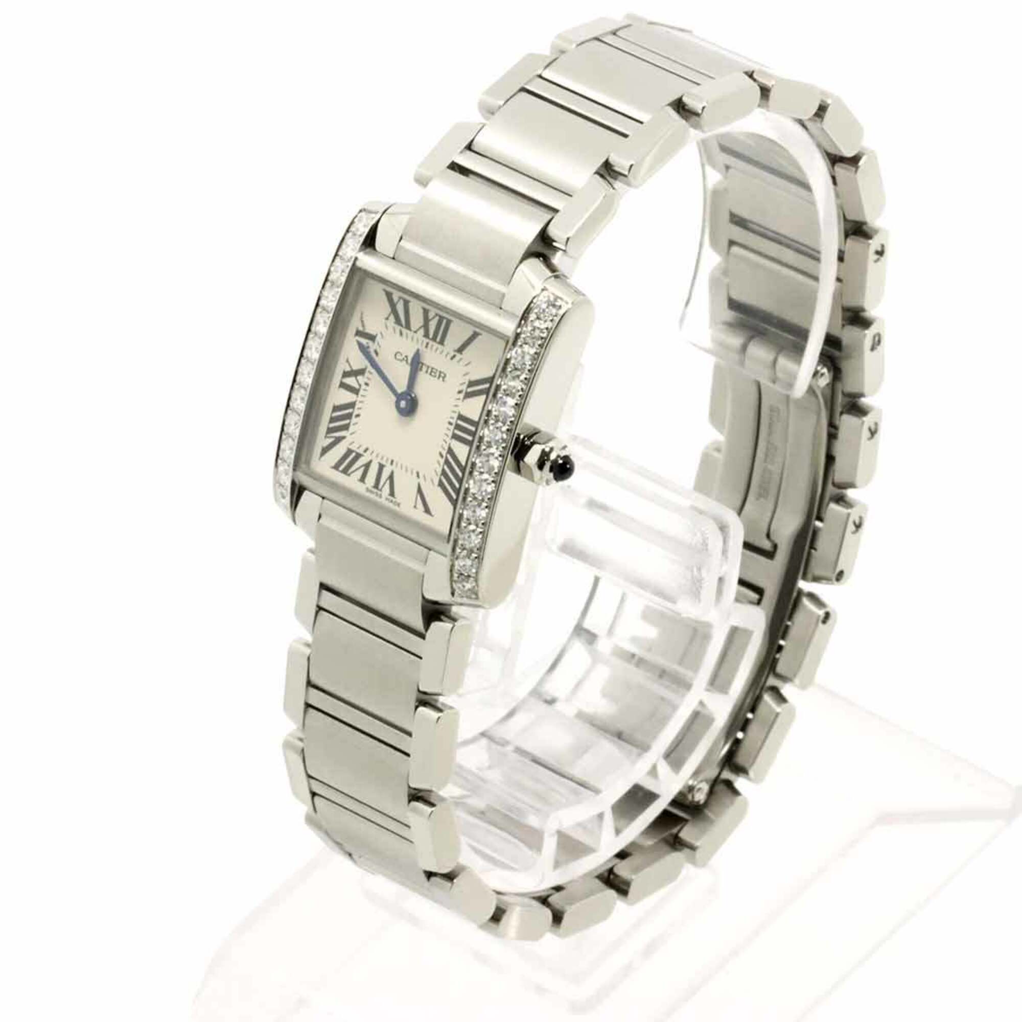 Cartier Tank Francaise SM W4TA0008 Ivory Dial 20mm Watch