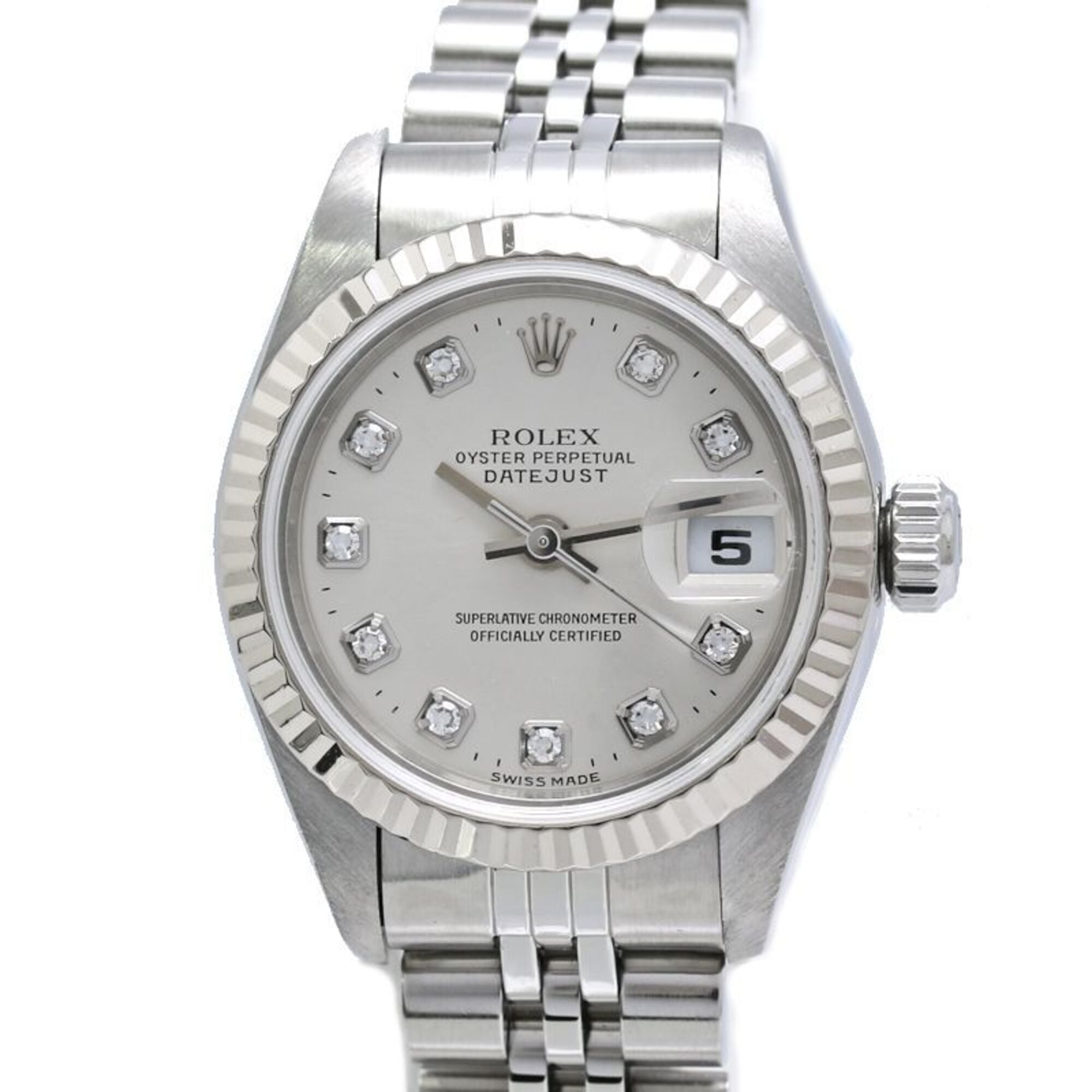 Rolex Datejust 79174G Silver Dial 26mm Watch