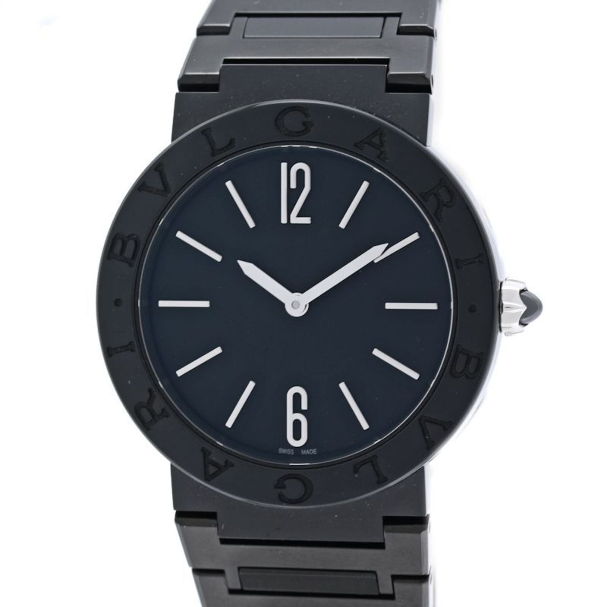 Bulgari Bulgari BBL33BSS BB33S 103557 Black Dial 33mm Watch