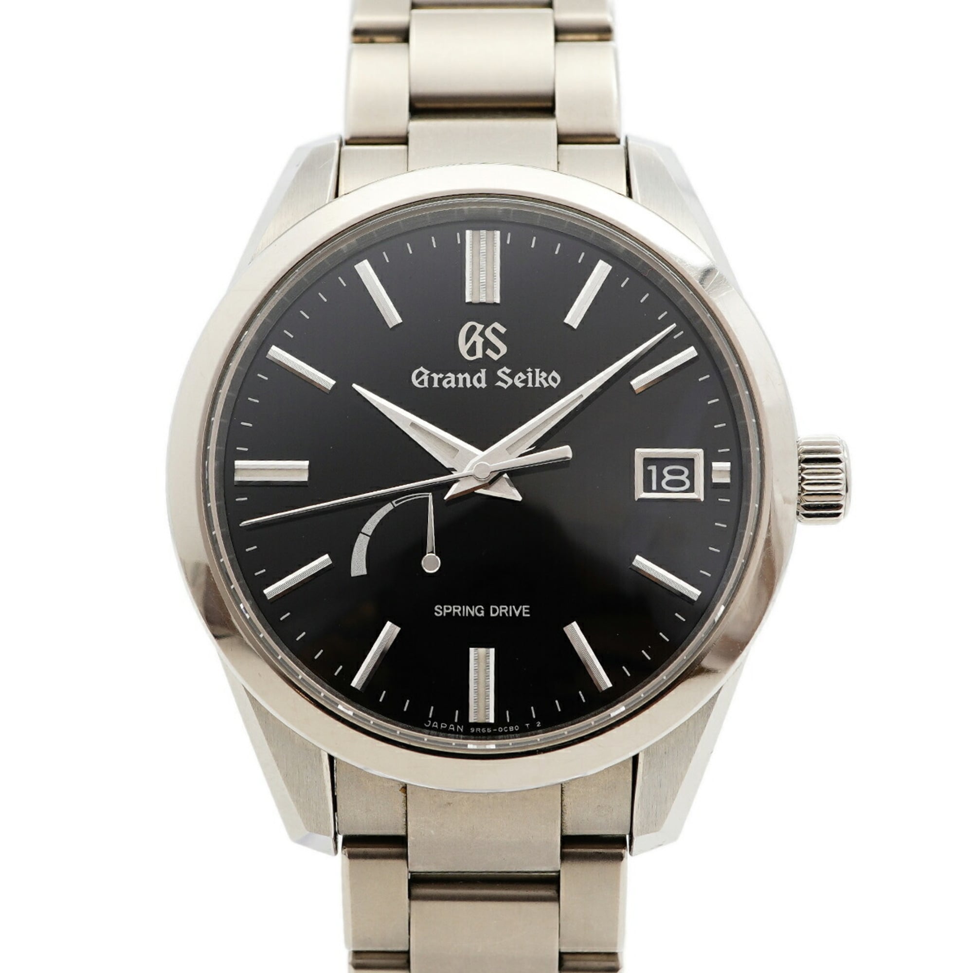 SEIKO 9R65-0CJ0/SBGA349 グランドセイコー Seiko Grand Spring Drive SBGA349 9R65-0CJ0 Black Dial