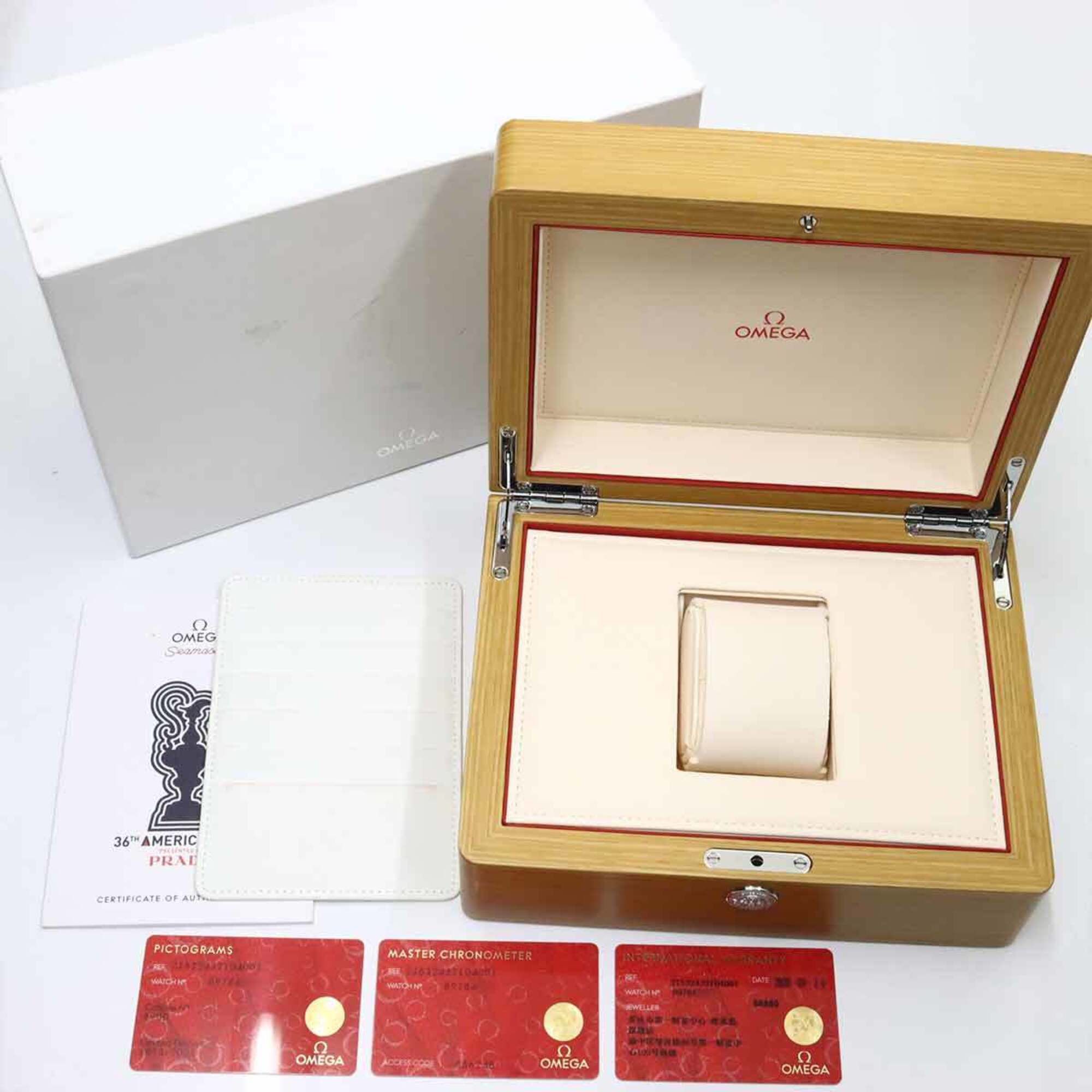 Omega Seamaster Planet Ocean 600M America's Cup Limited Edition 215 32 43 21 04 001 (Limited to 2021 pieces worldwide) Date Men's Watch White Automatic