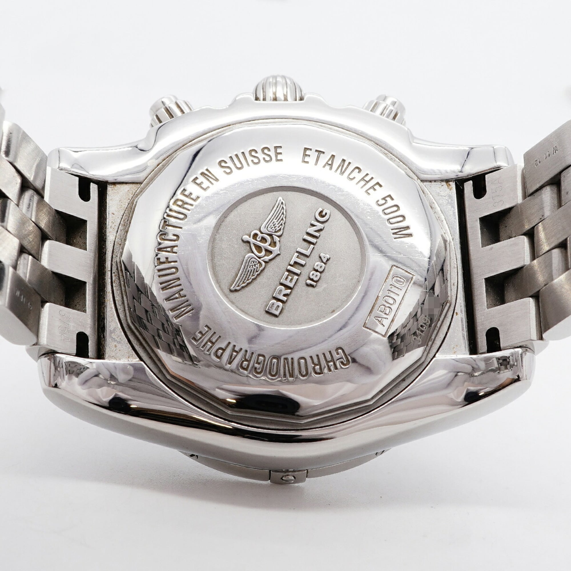 Breitling Chronomat 44 Mother-of-Pearl AB0110 Gray Dial 43mm Watch
