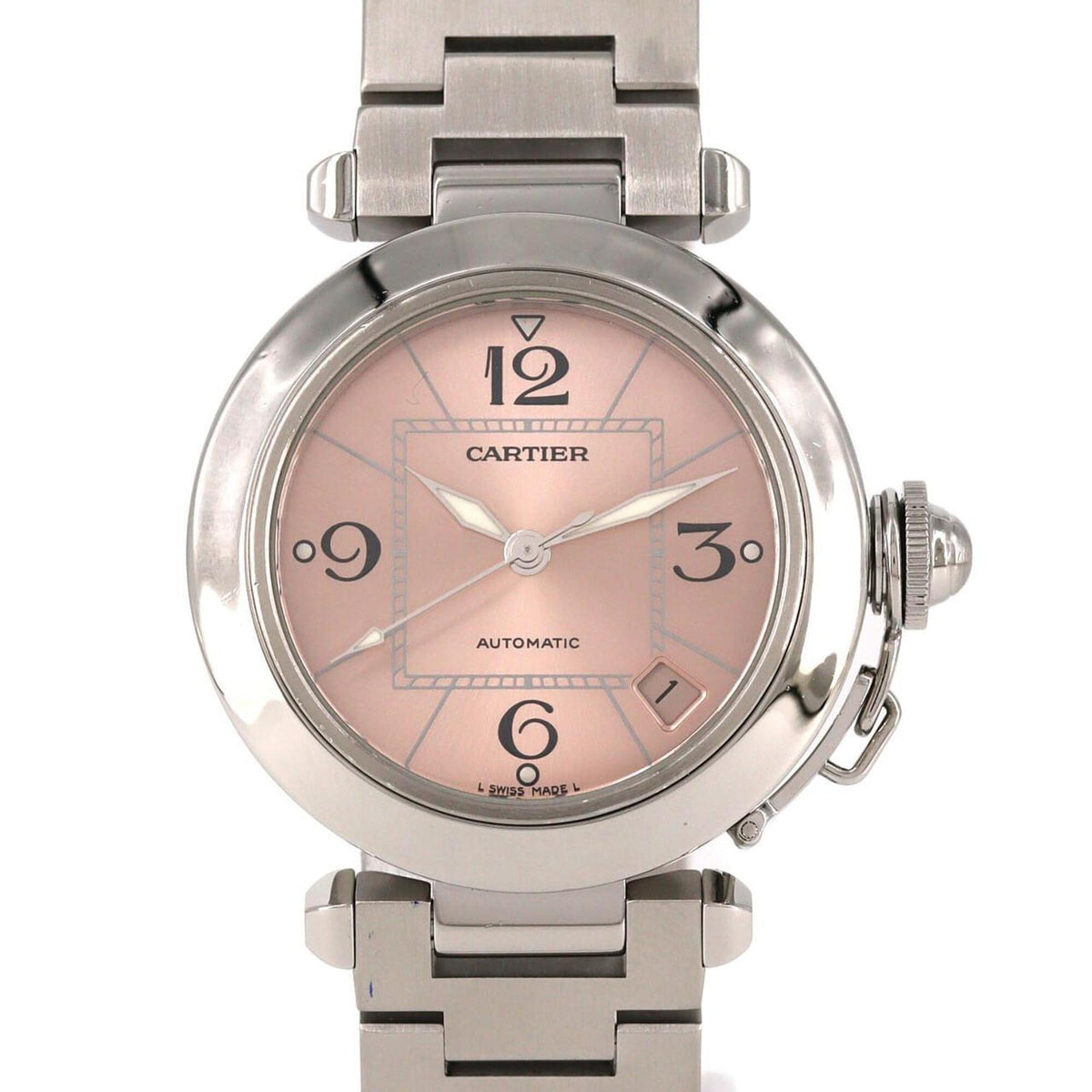 Cartier Pasha C W31075M7 Rosa Zifferblatt 35 mm Uhr