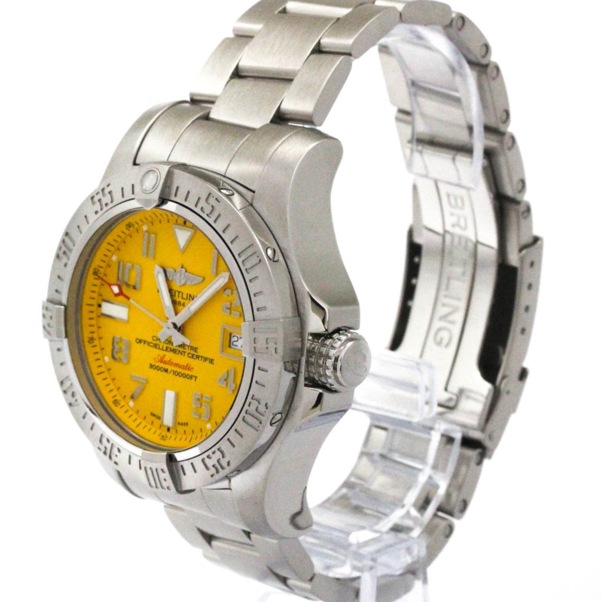 Breitling Avenger ll SeaWolf A17331 Yellow Dial 45mm Watch