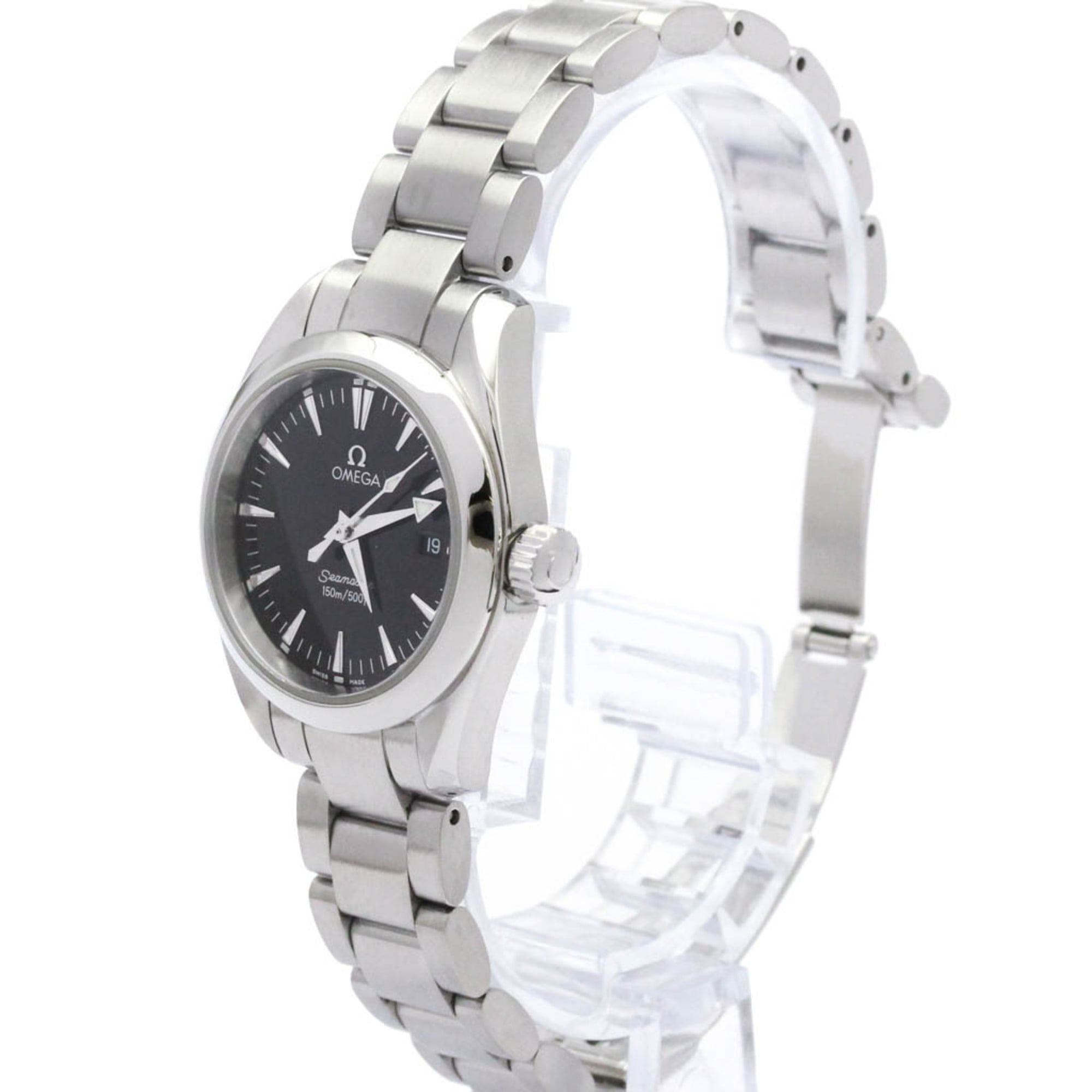 OMEGA Seamaster Aqua Terra Steel Quartz Ladies Watch 2577.50 Polished
