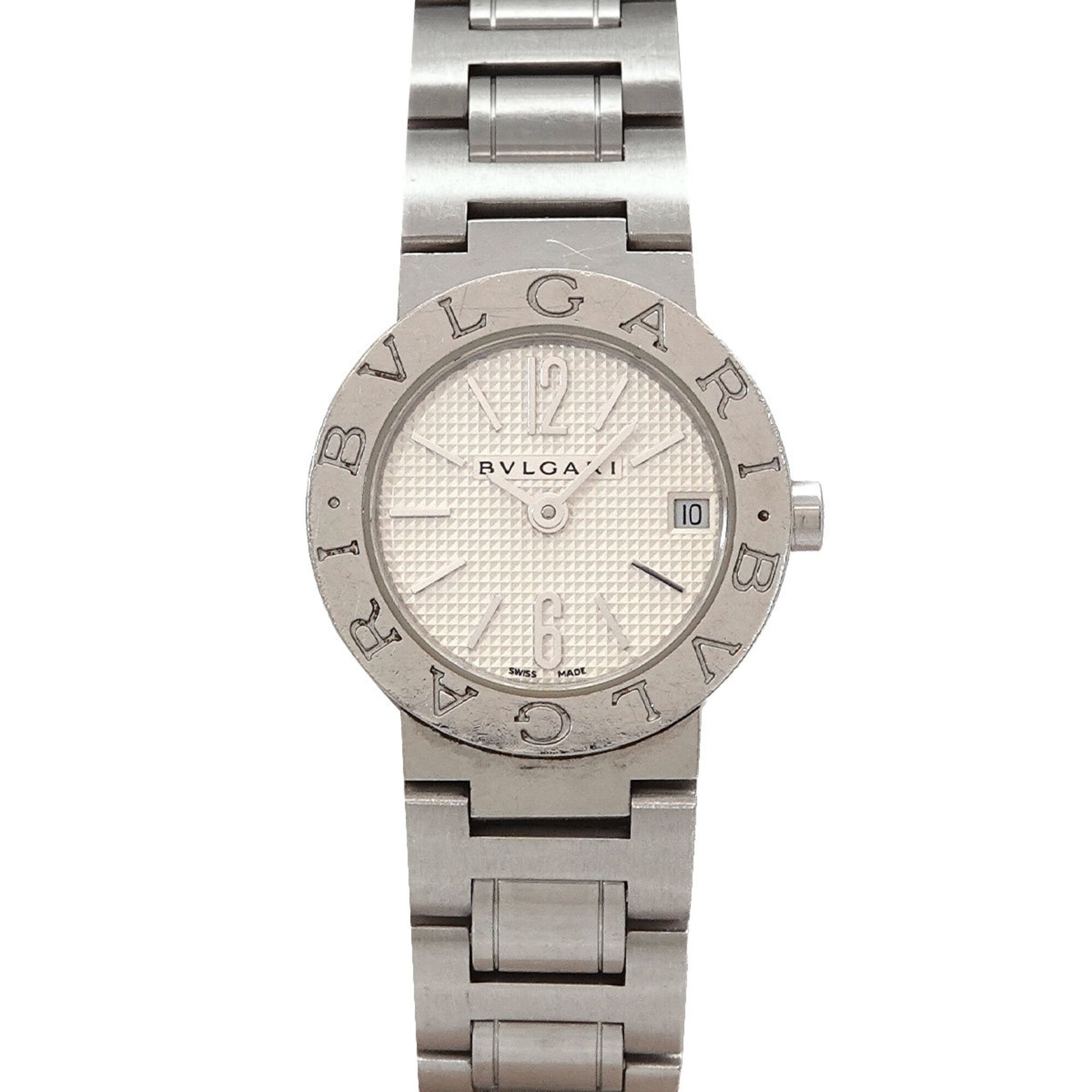 Bulgari BB23SS Women's Watch Date Silver Quartz