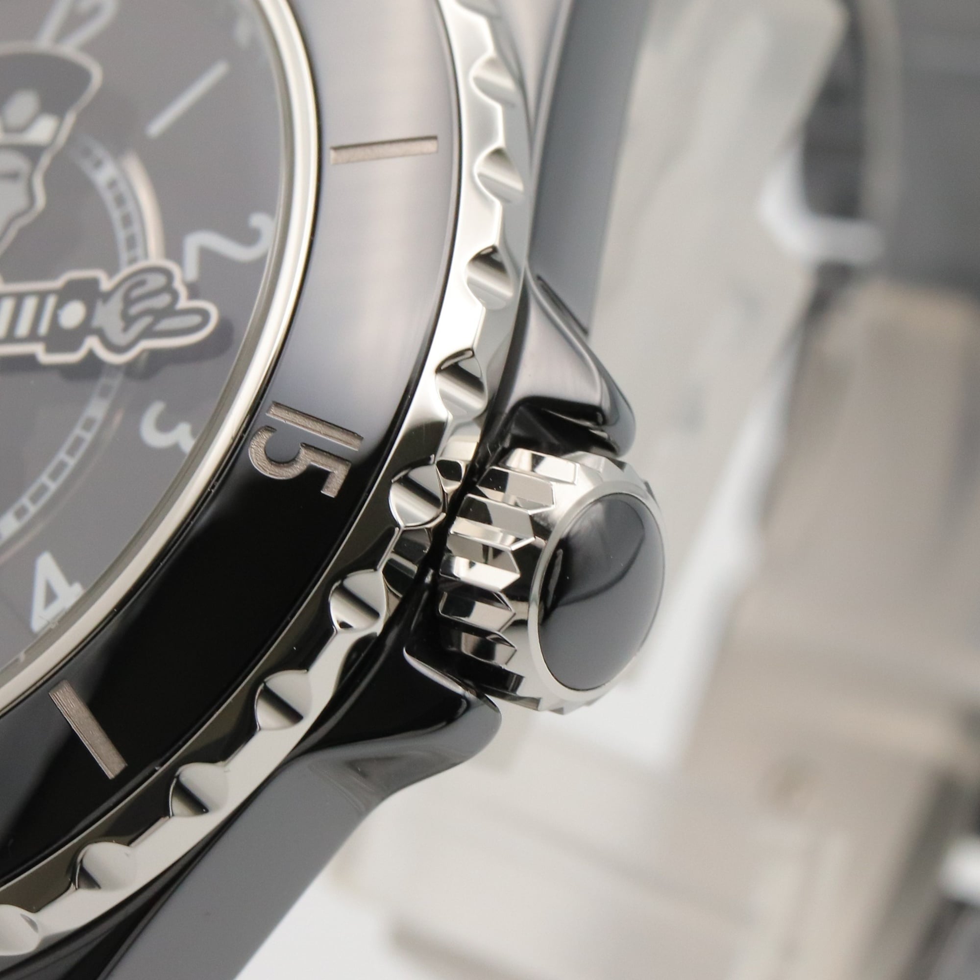Montre Pour Hommes Chanel Mademoiselle J12 La Pausa en céramique, Noir, modèle H7609