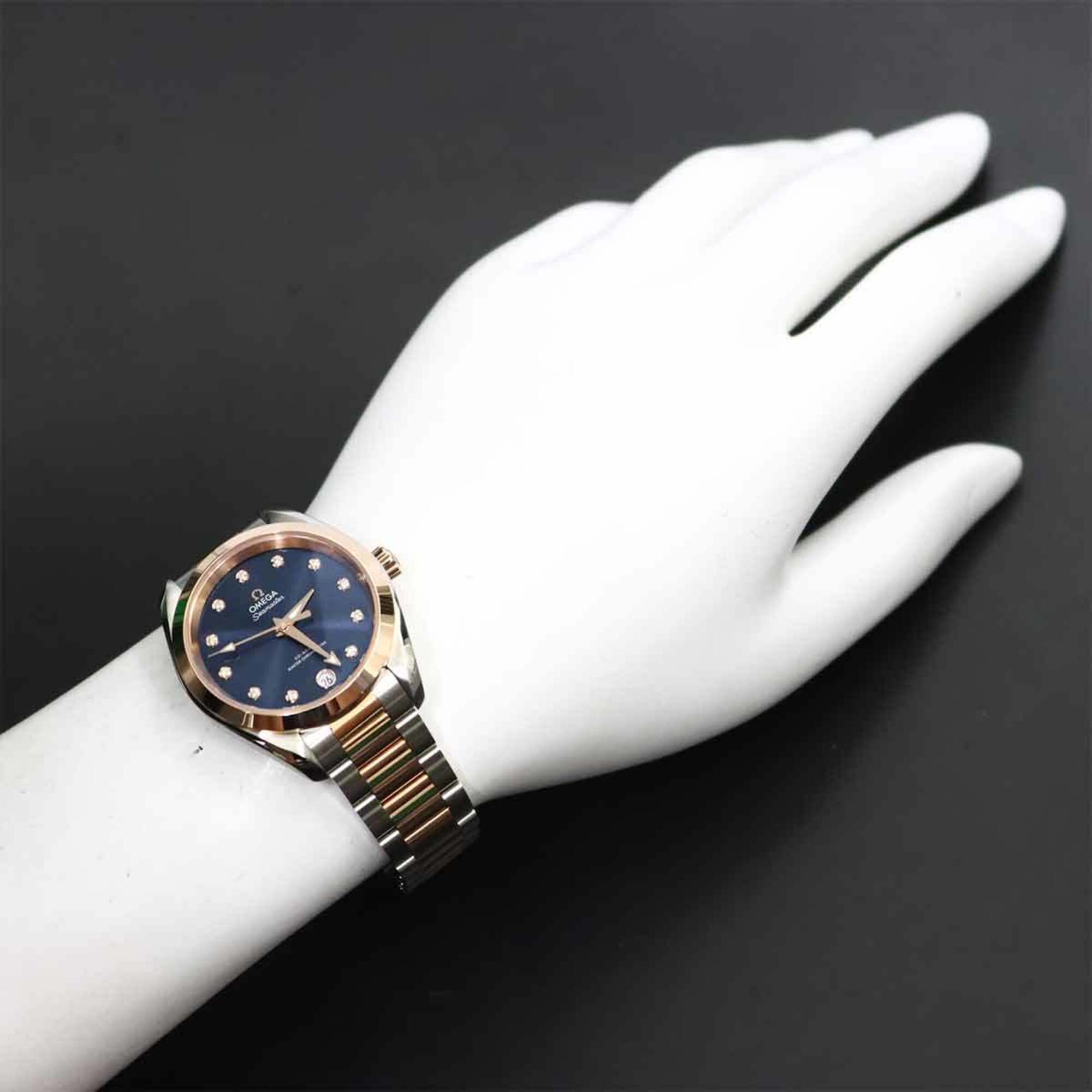 Omega Seamaster 220 20 34 20 53 001 Blue Dial 34mm Watch