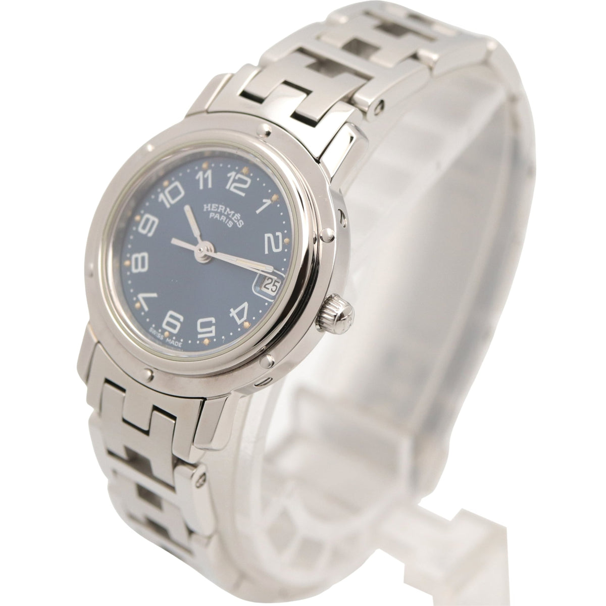 Hermes Clipper CL4.210 Blue Dial 24mm Watch