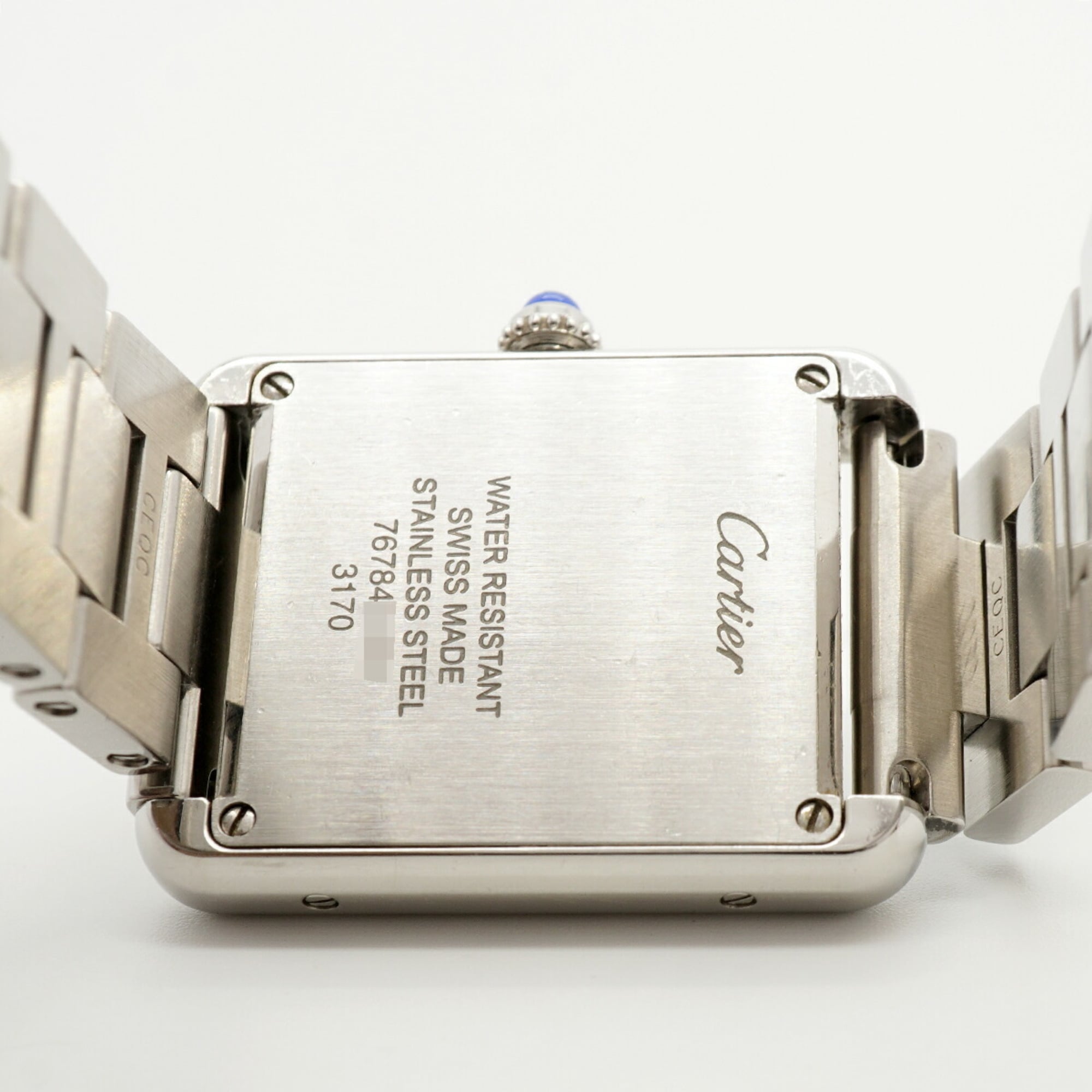 Cartier Tank W5200013 Silver Dial Stainless steel 24mm Watch