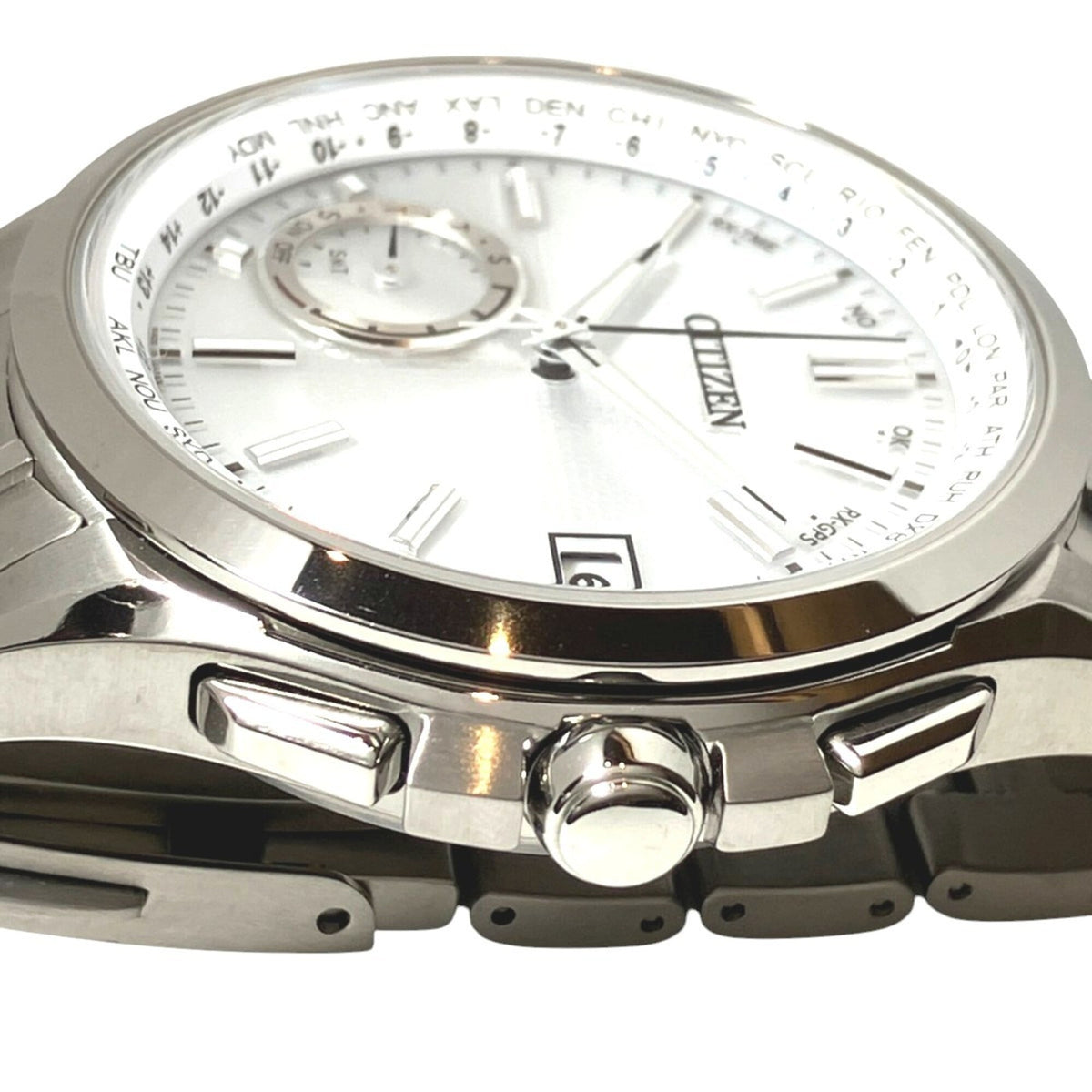 Citizen Attesa Eco-Drive Satellite Wave CC3010-51A F150-T021581 Silber Zifferblatt 46 mm Uhr