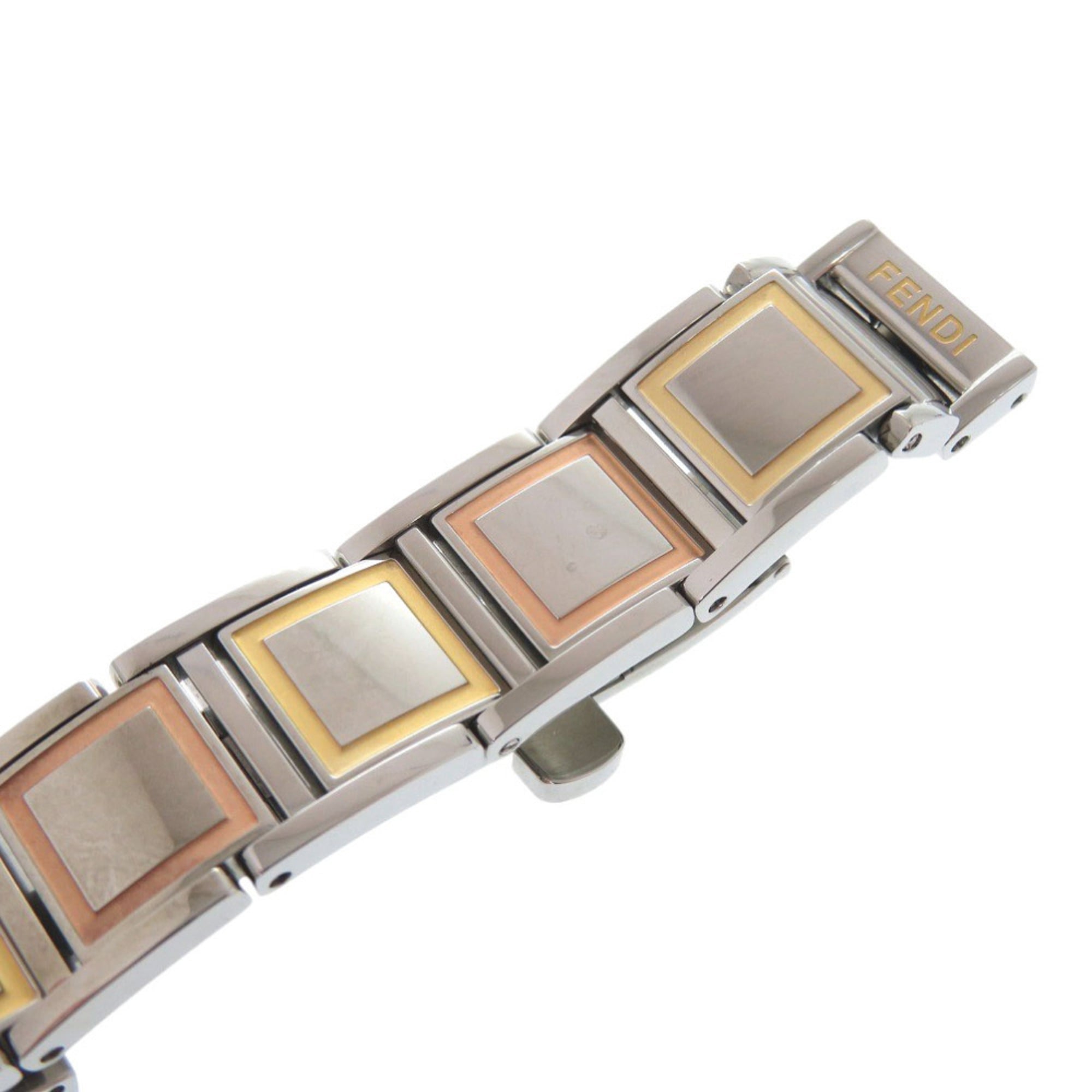 Fendi Secret 2 Time Zone 5500L Quarzzuhr aus Edelstahl in Gold, 1915 FENDI