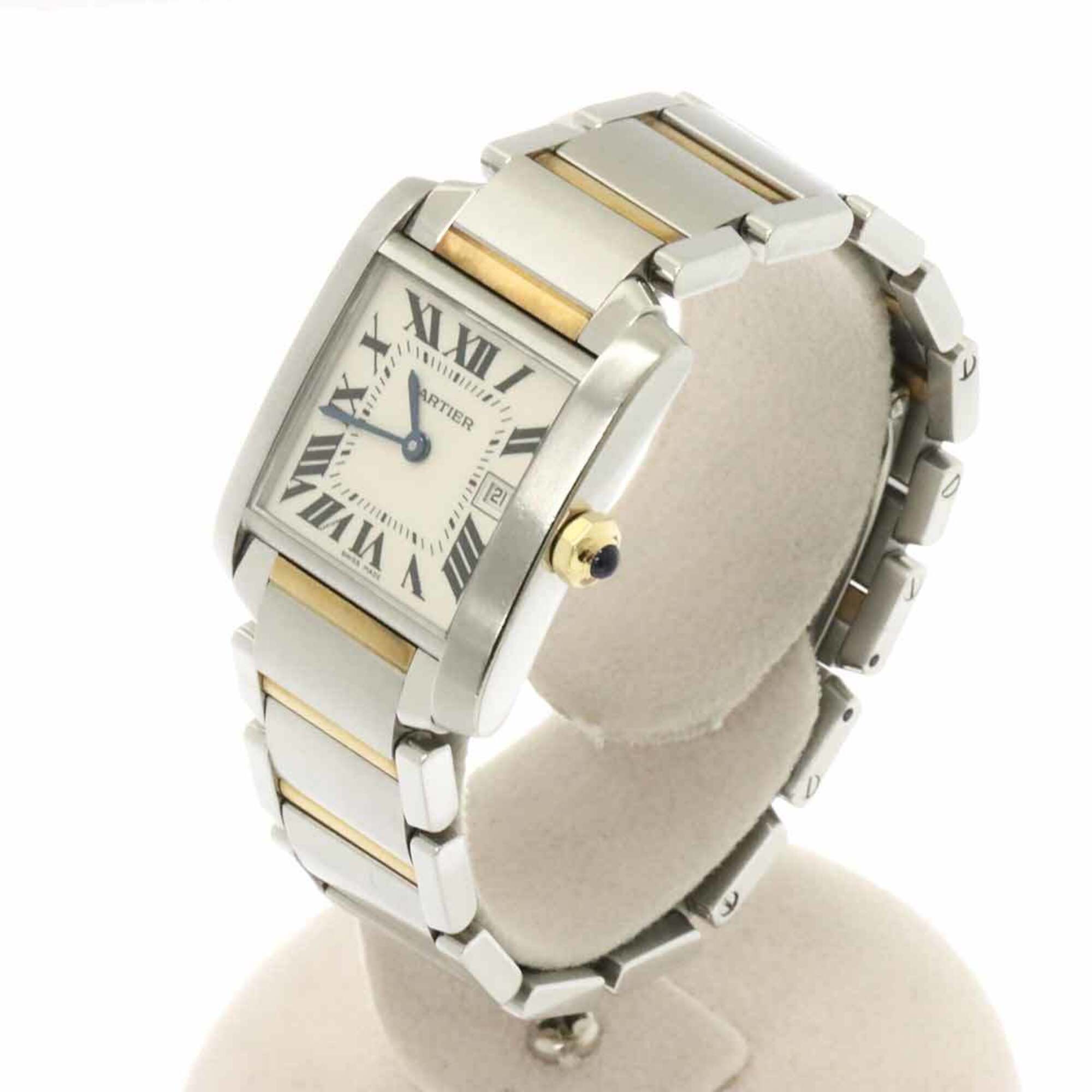 Cartier Tank Francaise MM W51012Q4 Ivory Dial 25mm Watch