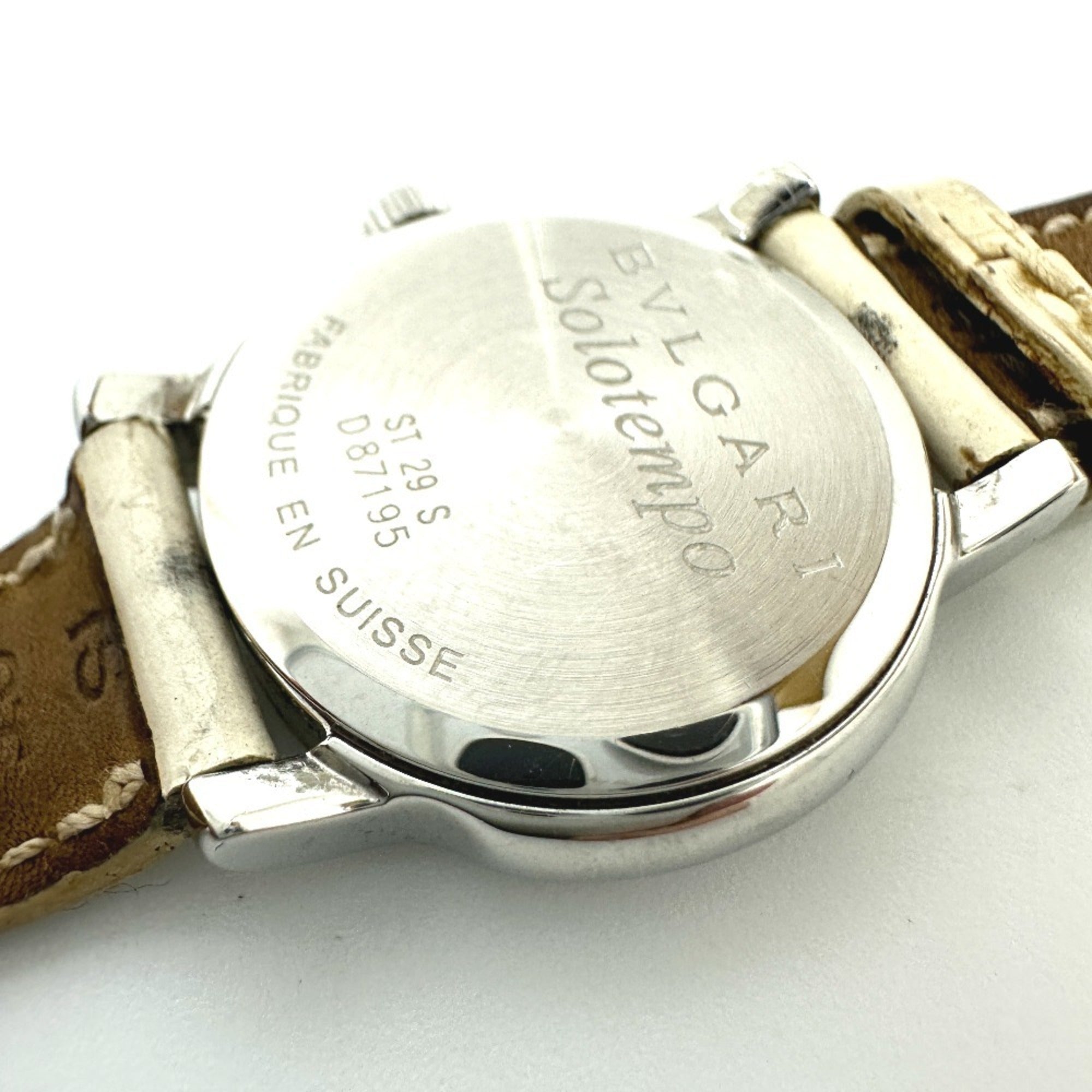 Bulgari Solotempo S-240202-4 White Dial 29mm Watch
