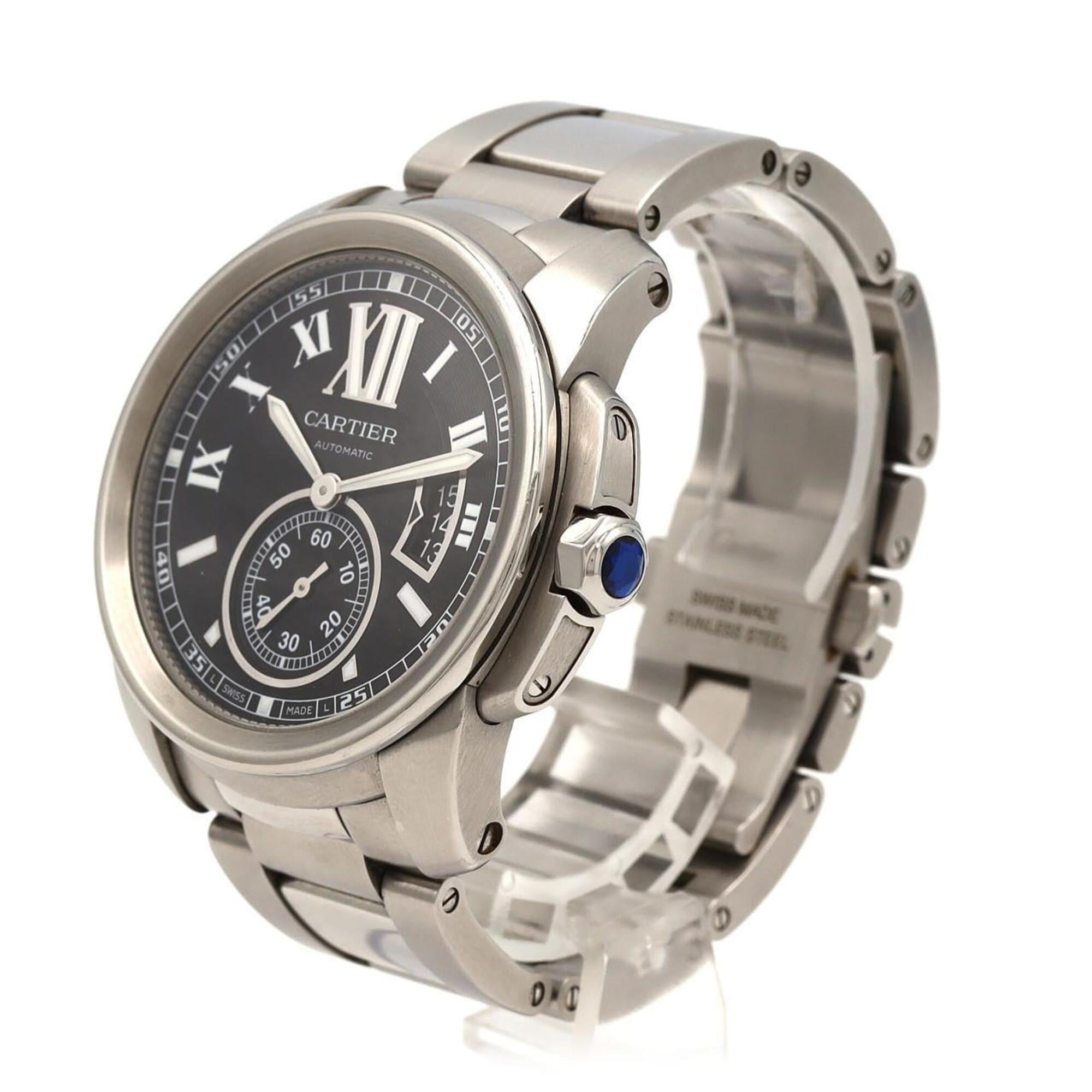 Cartier Calibre de Cartier W7100016 Black Dial Stainless steel 42mm Watch