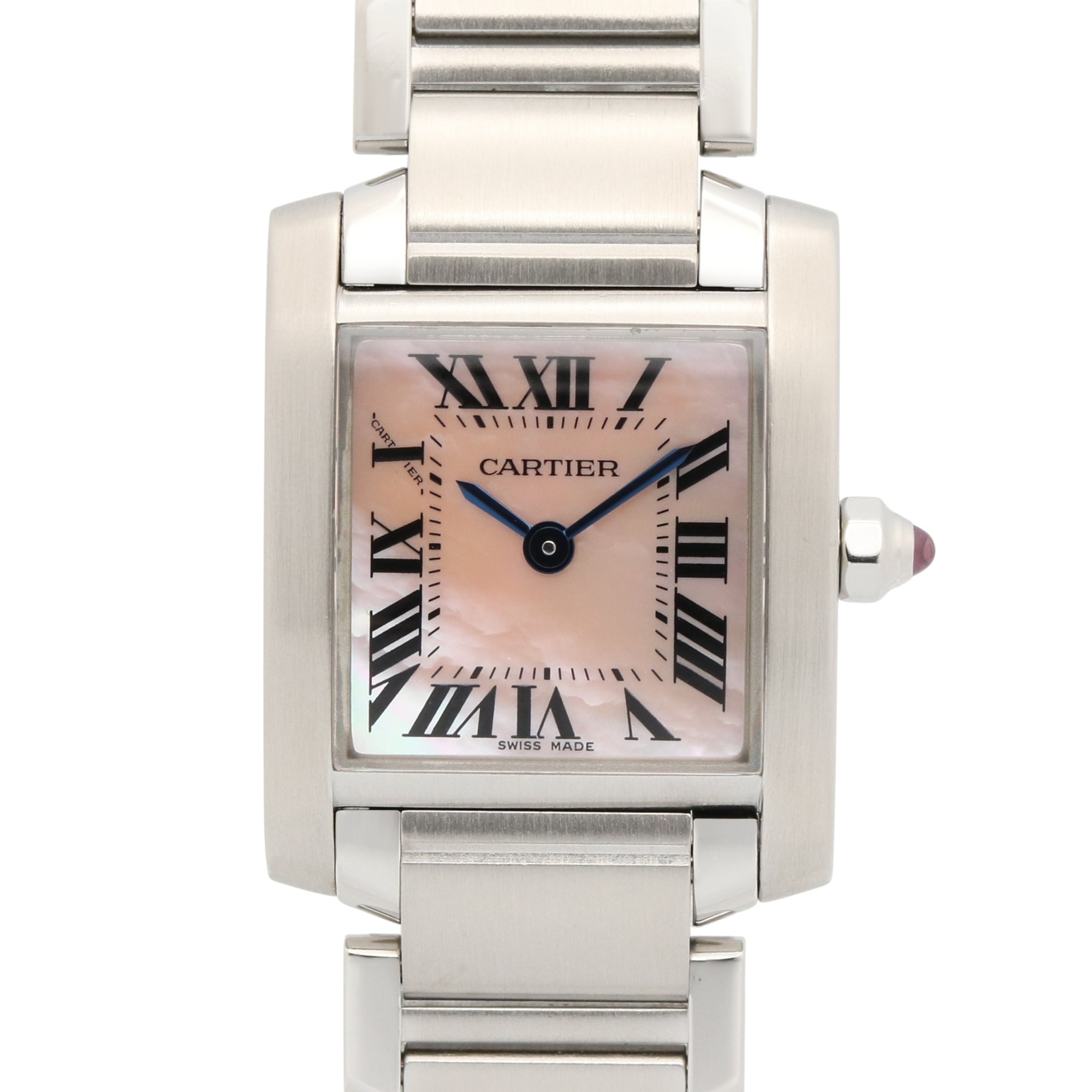 Cartier Tank Française SM W51028Q3 Pink Dial 20mm Watch