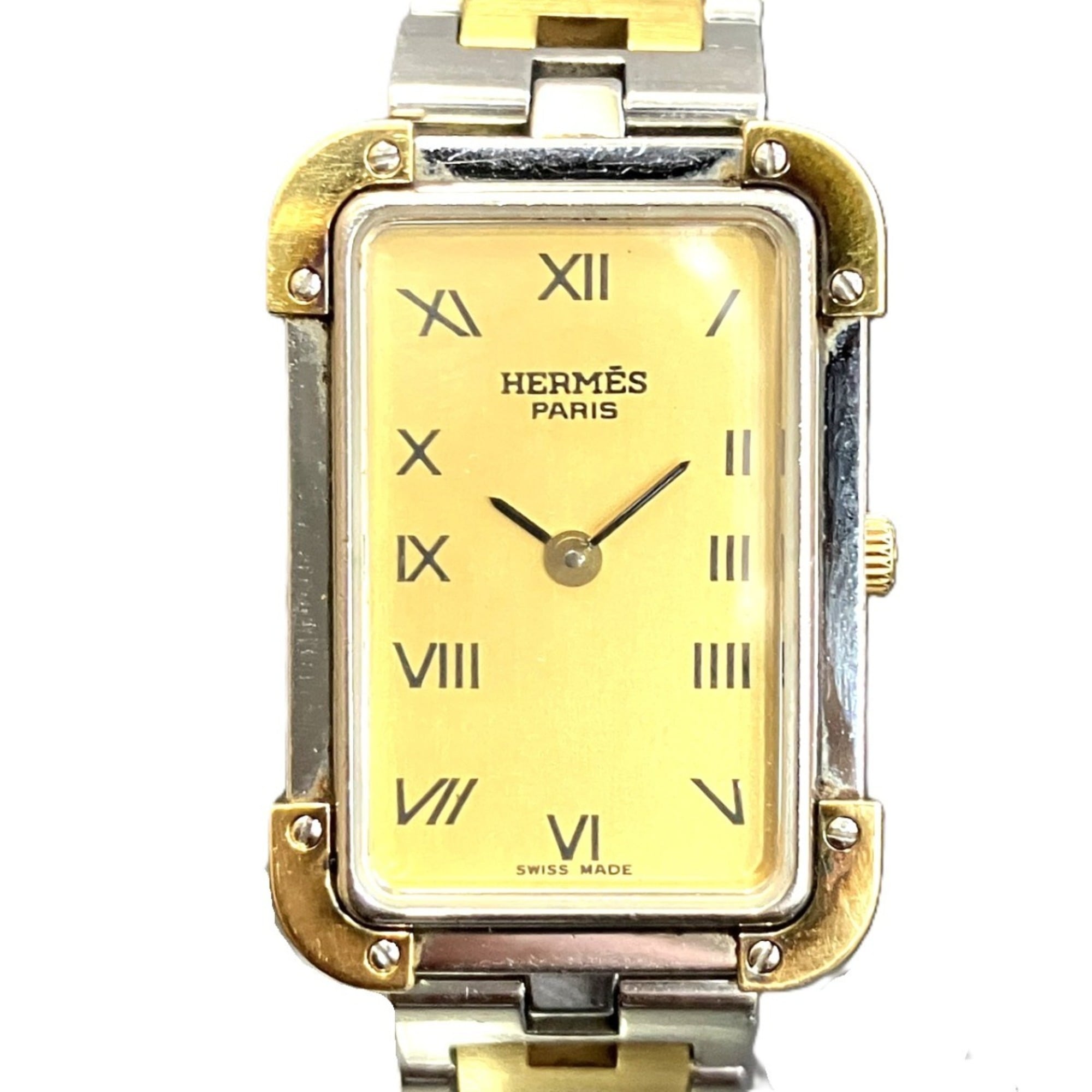 Hermes Cloajour CR1.240 Gold Dial 18mm Watch