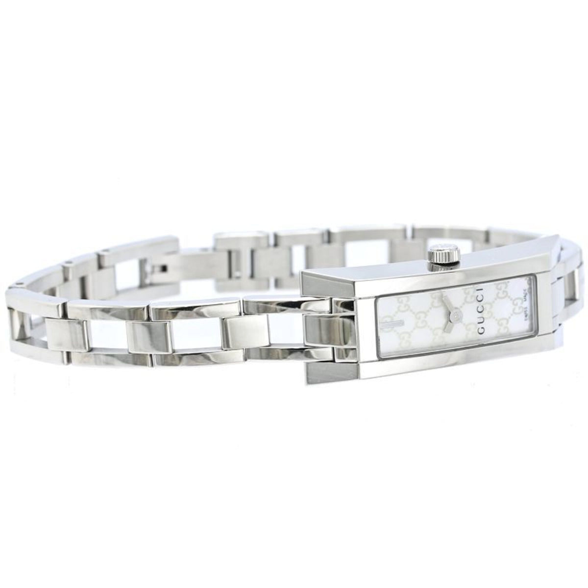 Montre Gucci G-Link YA110525 Blanc avec cadran en coquillage, 14 mm