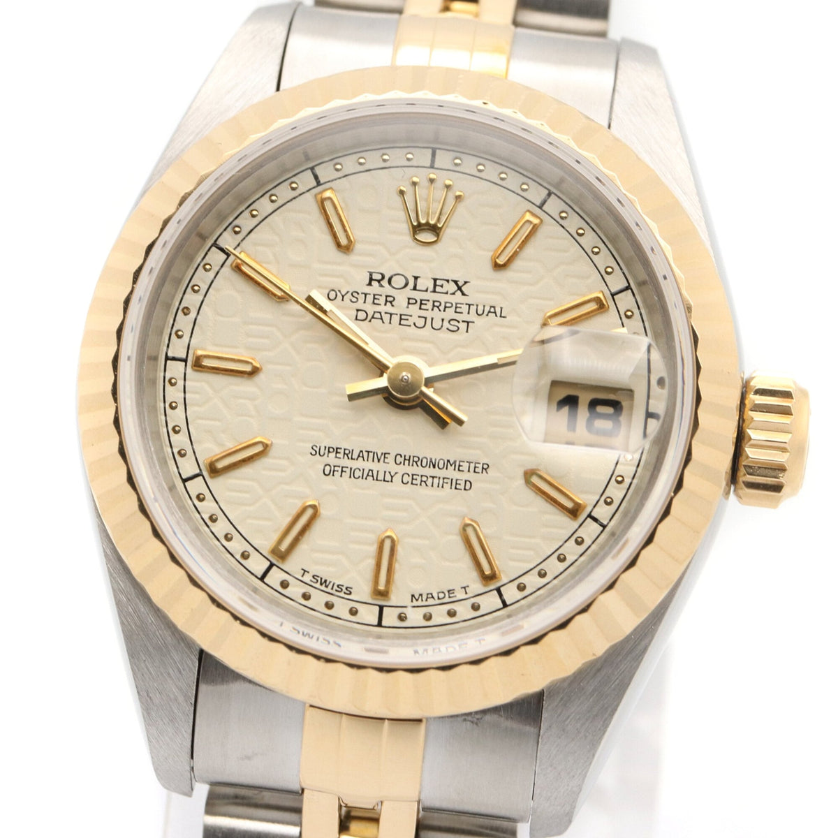Rolex Datejust T-series 18K ( 69173 Ivory Dial 26mm Watch