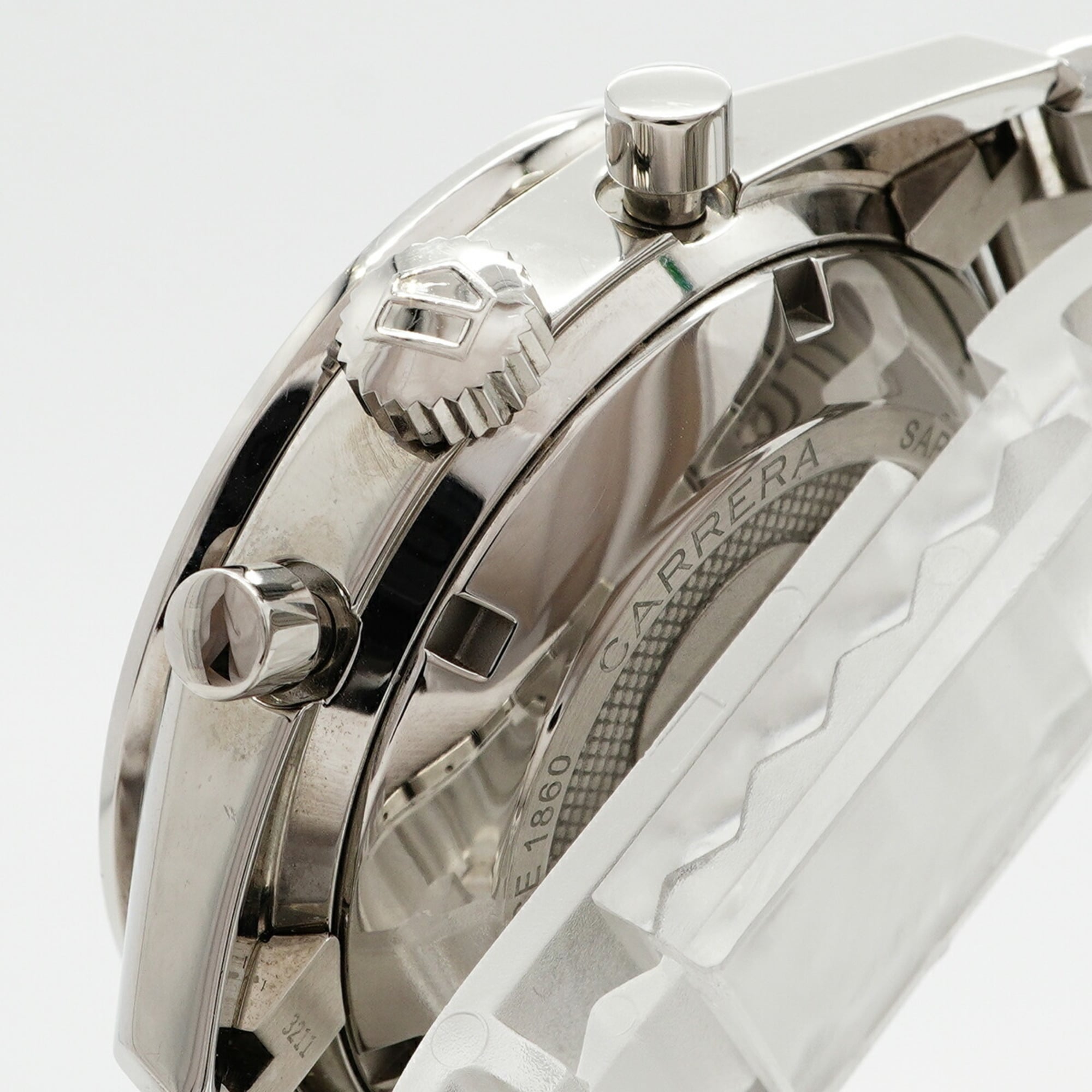 TAG Heuer Carrera Calibre 16 CV201AJ herenhorloge met zwarte wijzerplaat