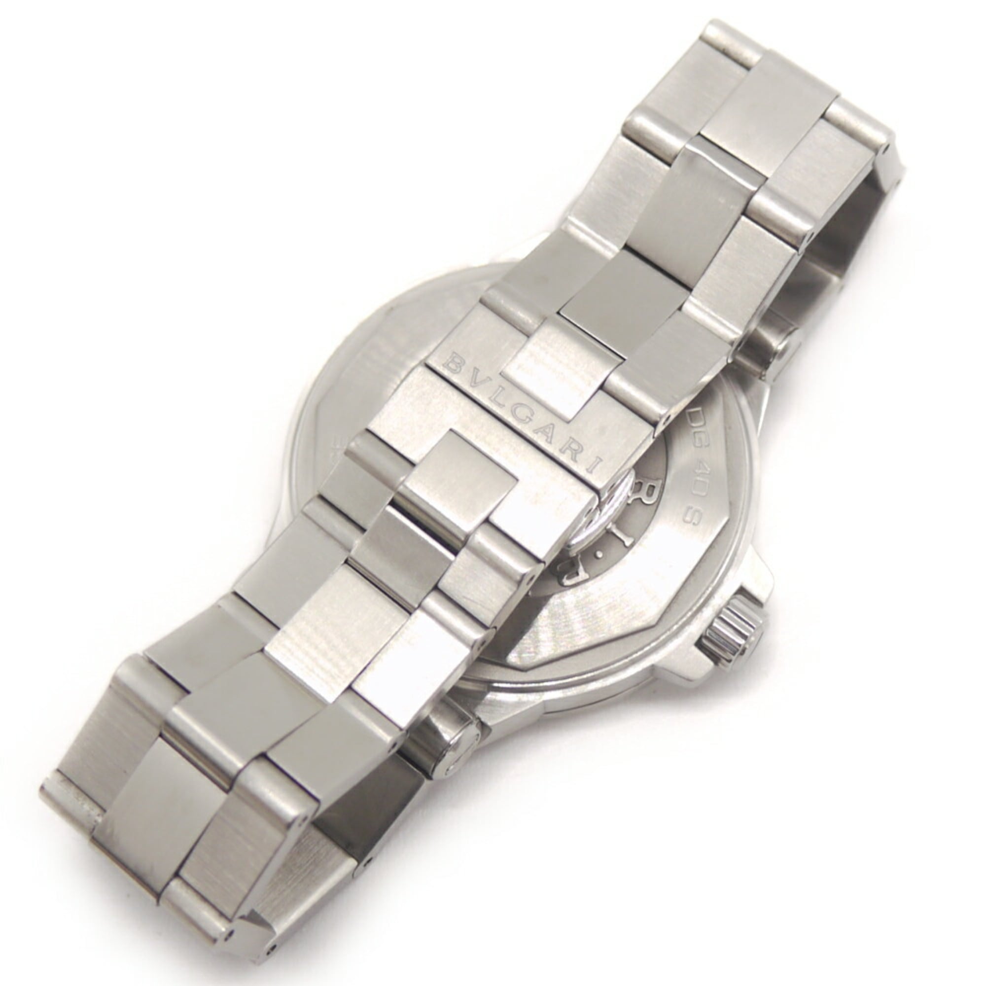 Bulgari Diagono Date DG40S Automatic Black Dial Watch