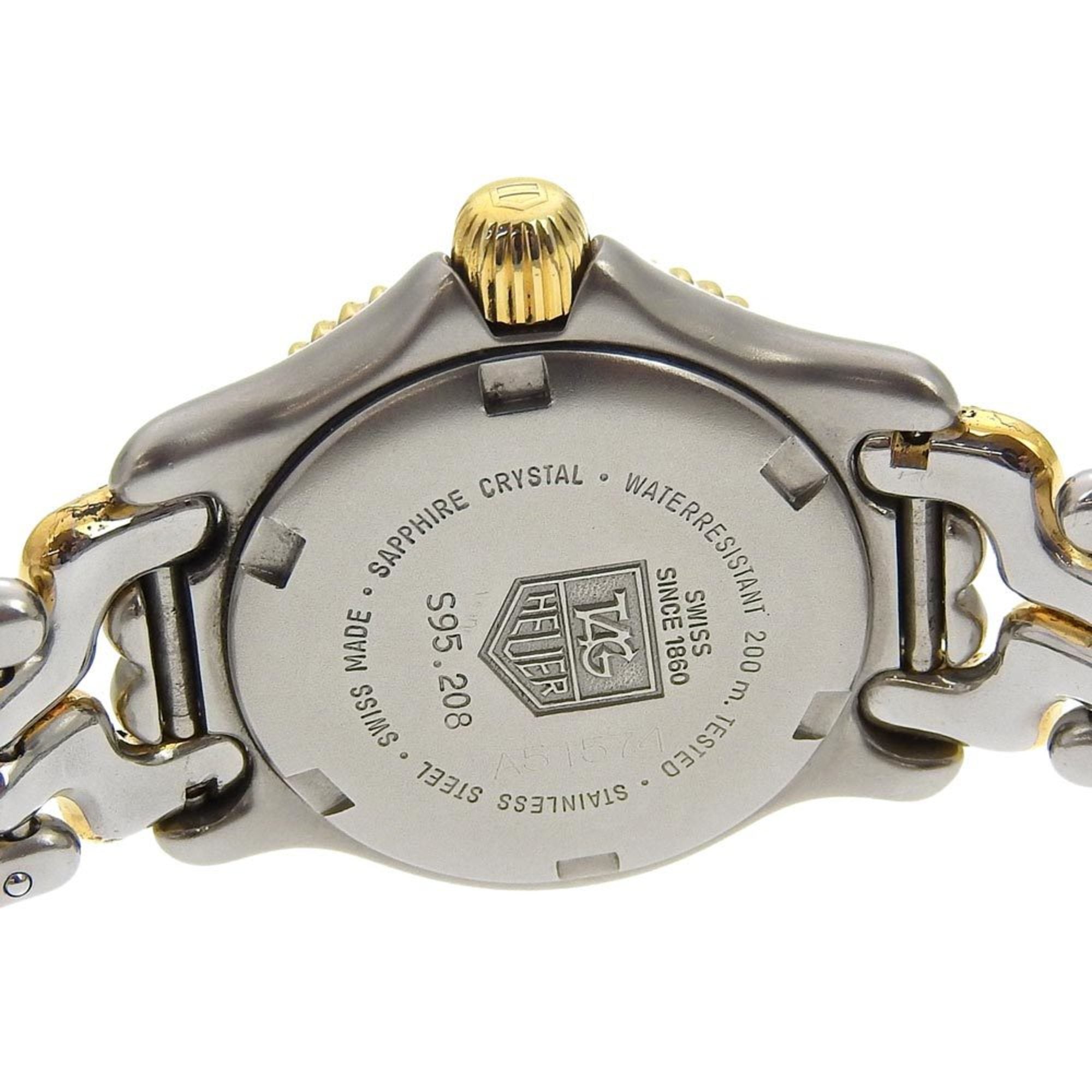 TAG HEUER Professional Watch, Two-tone, S95-208, Stainless Steel, Quartz, Analog Display, Grey Dial, Professional, Women's