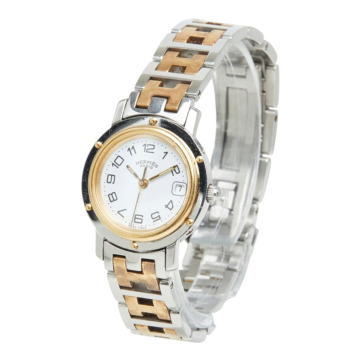 Montre Hermes Clipper CL4.220 Blanc avec cadran de 24 mm