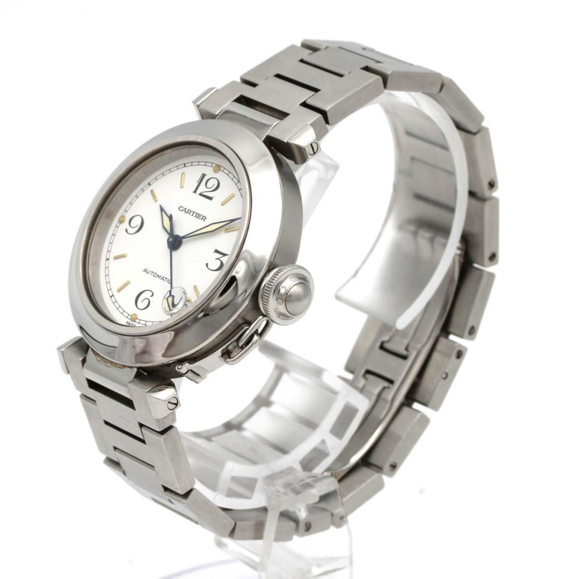 Cartier Pasha C W31015M7 White Dial 35mm Watch