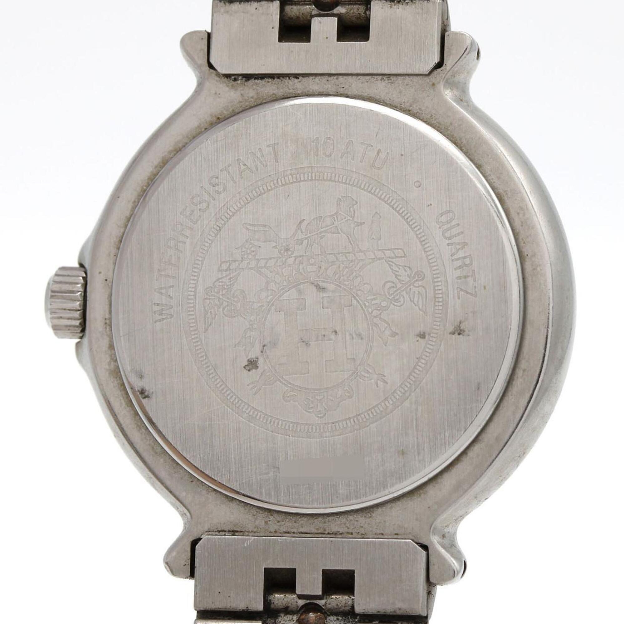 Hermes Captain Nemo combinatiehorloge van roestvrij staal en verguld kwarts
