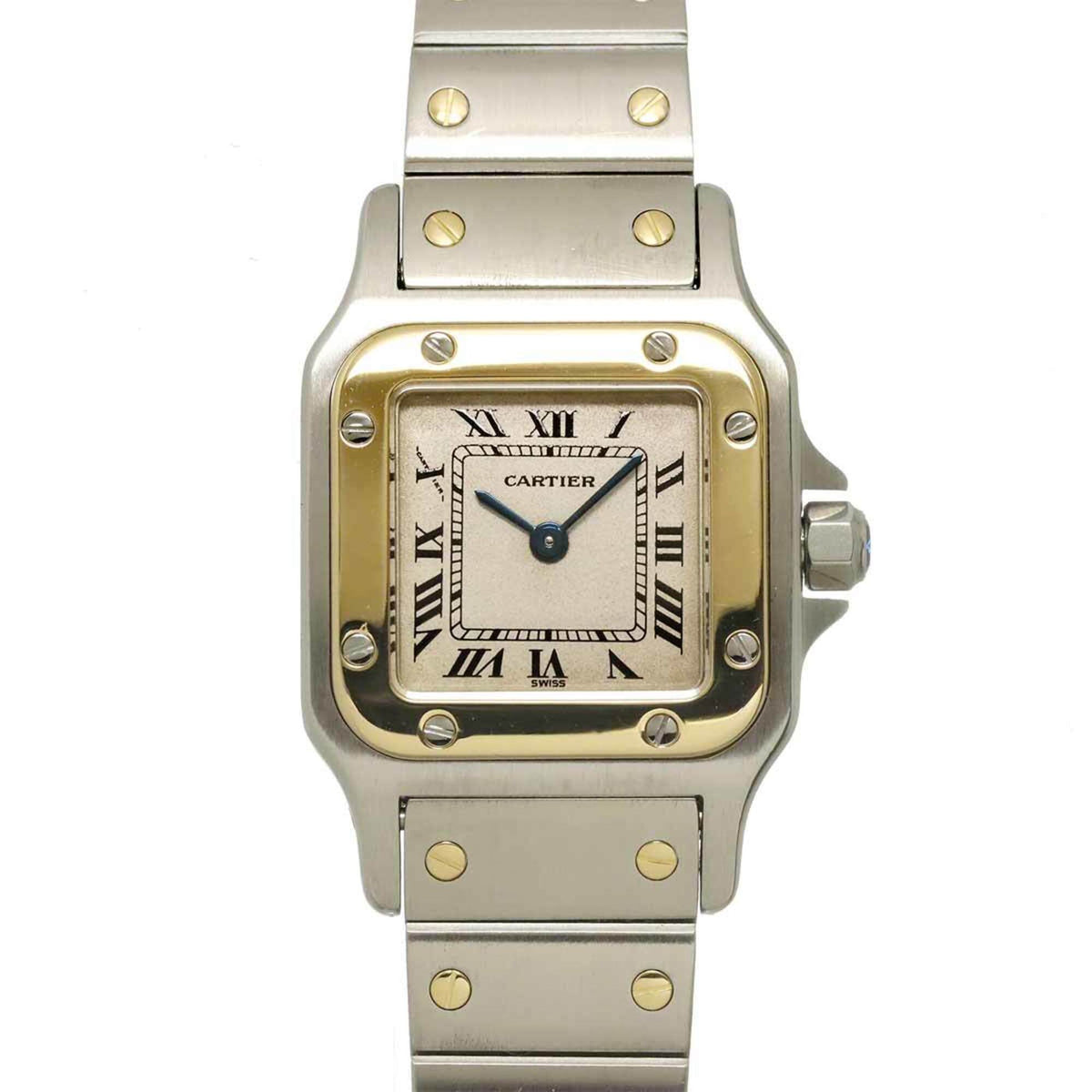 Montre Cartier Santos Galbee SM W20012C4 Ivoire avec cadran de 24 mm