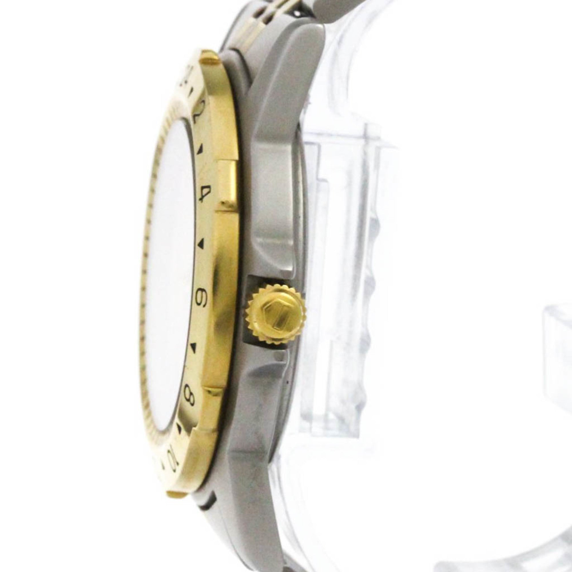 TAG HEUER 1500 GMT vergoldete Herrenuhr aus Stahl Quarz 155.706