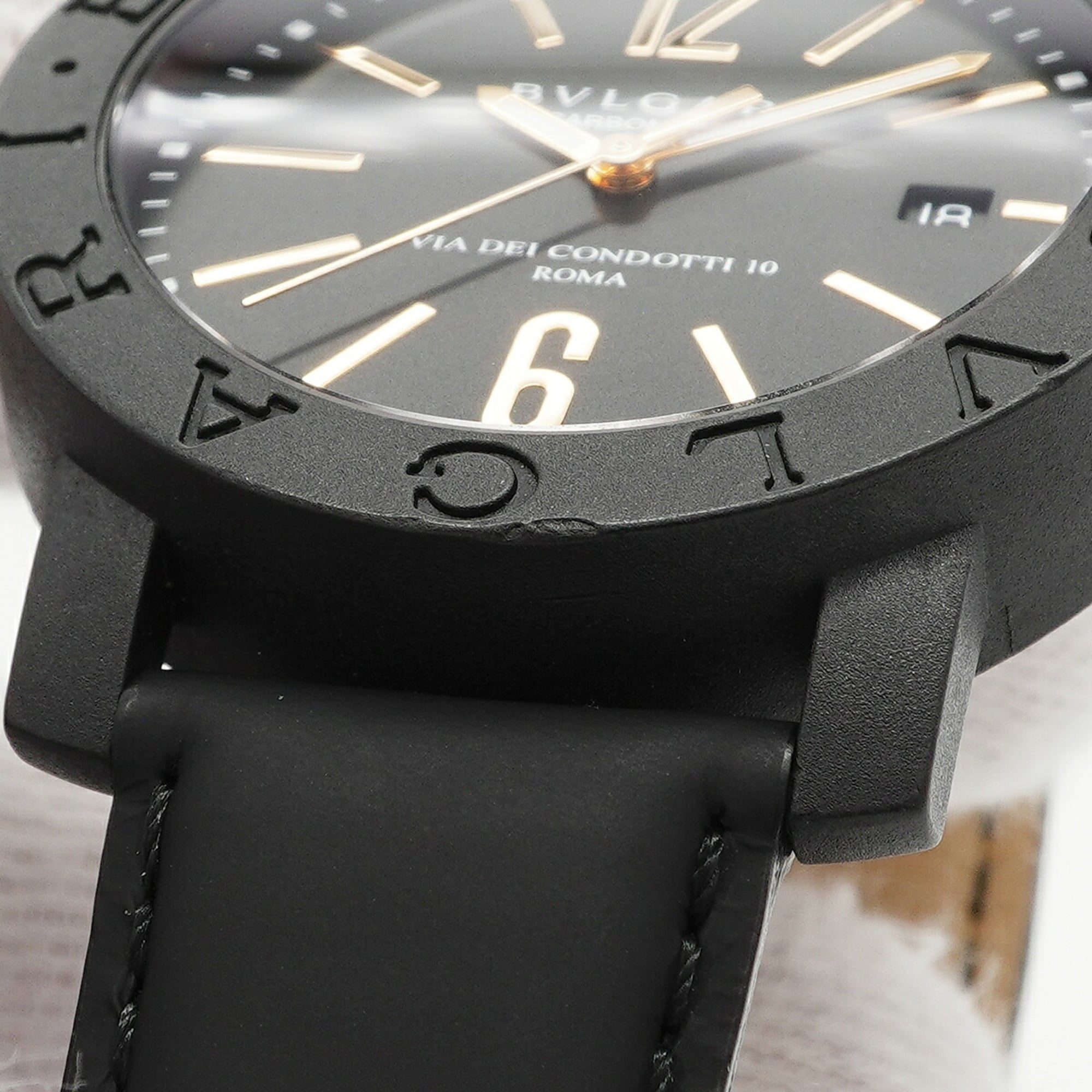 Bvlgari Carbon Gold BB40CL Black Dial