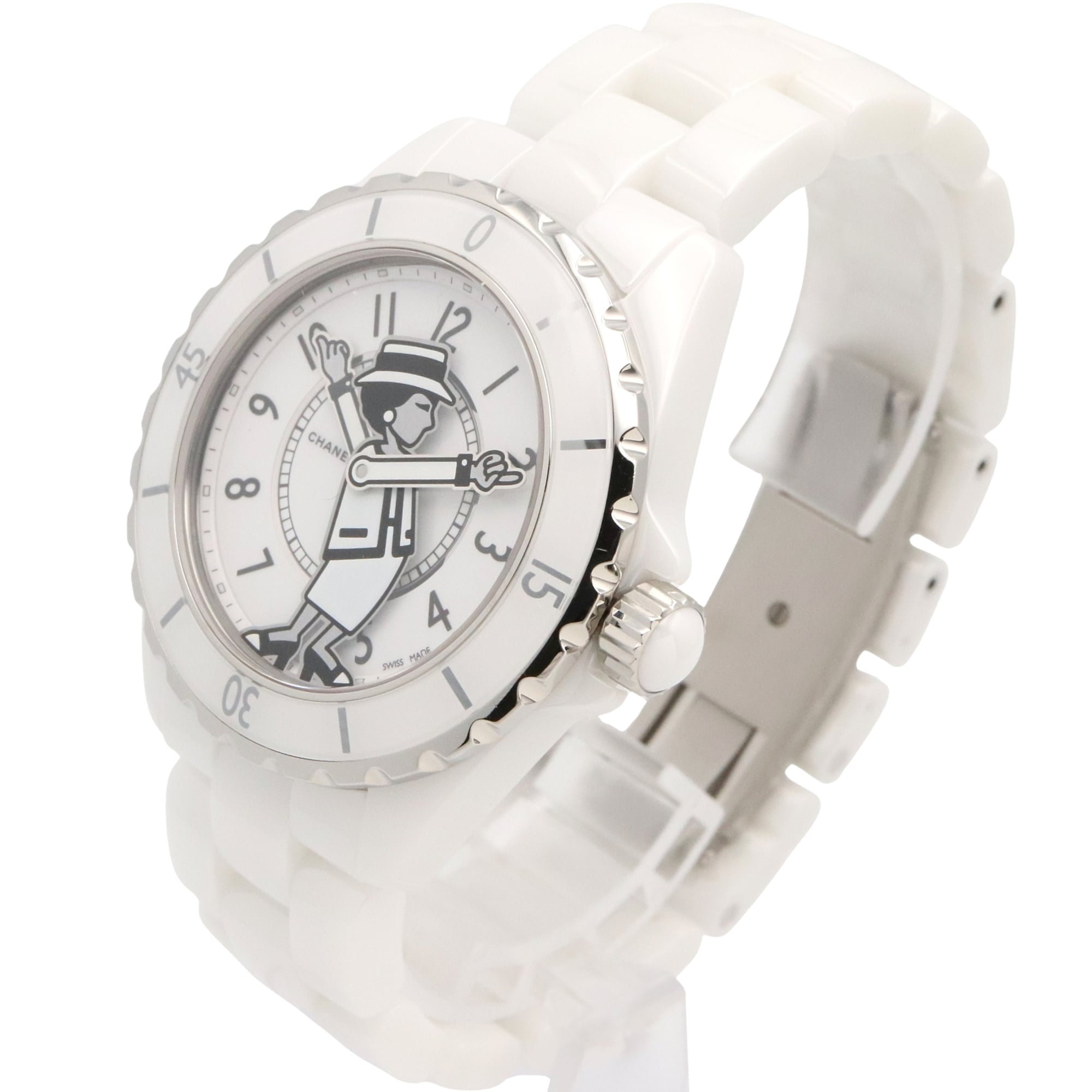 Chanel J12 H5241 White Dial Ceramic 38mm Watch