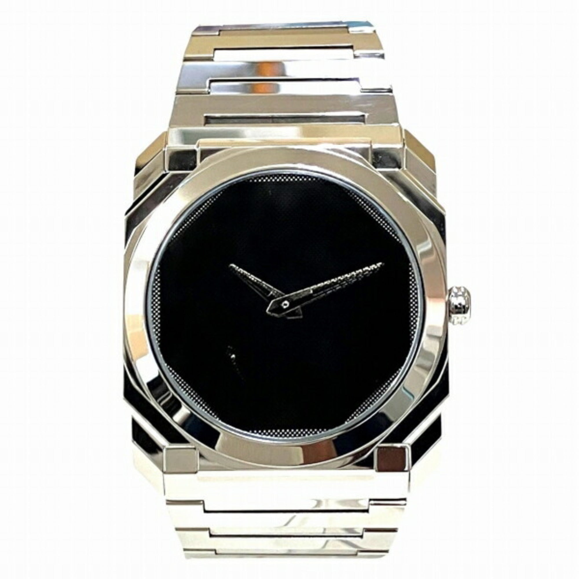 Bulgari Octo Finissimo Kazuyo Sejima Limited Edition Watch, Total Weight 114g, Stainless Steel, Automatic Movement, Black Dial, 103710 BGO40SXT