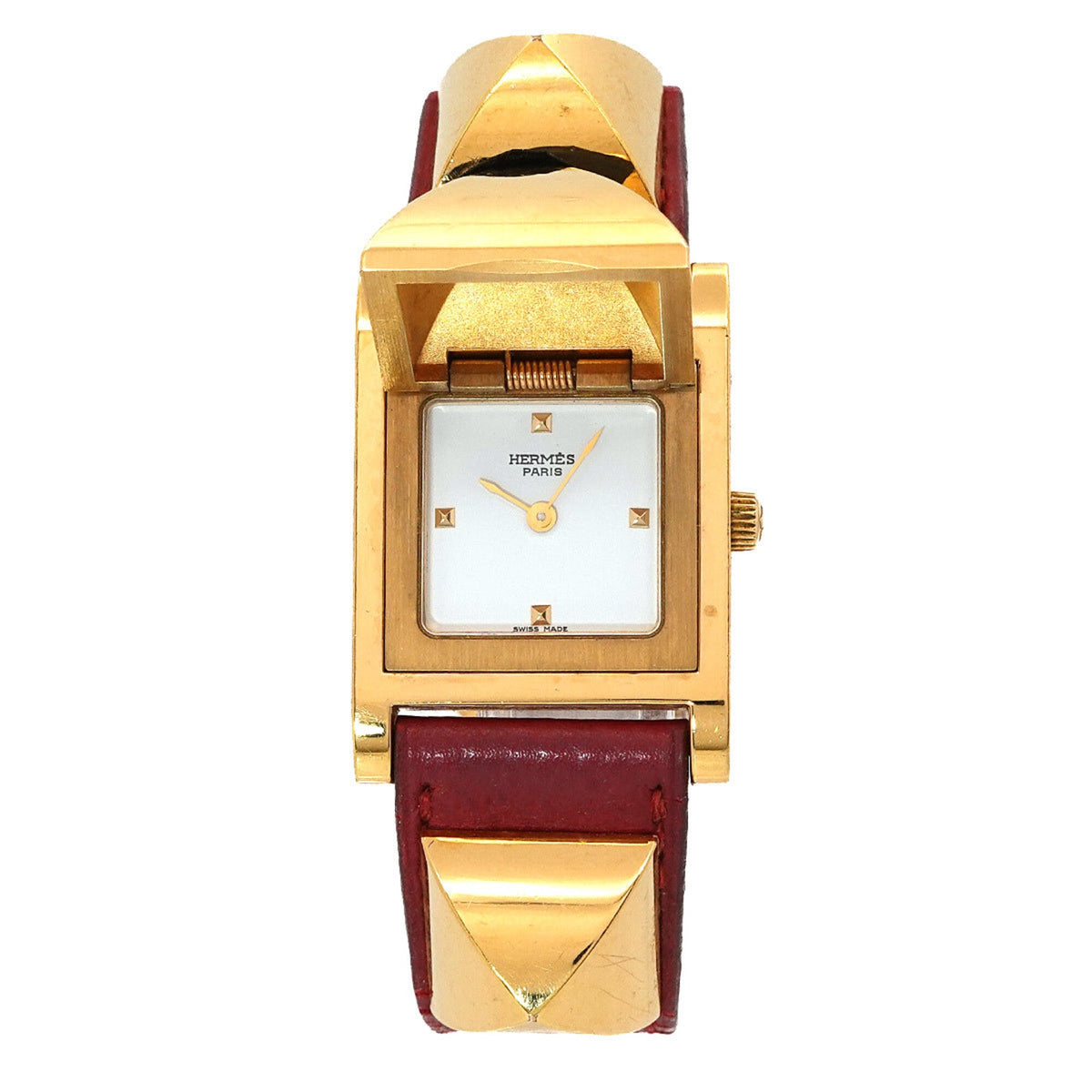 Hermes Medor Weiß Zifferblatt 23 mm Uhr