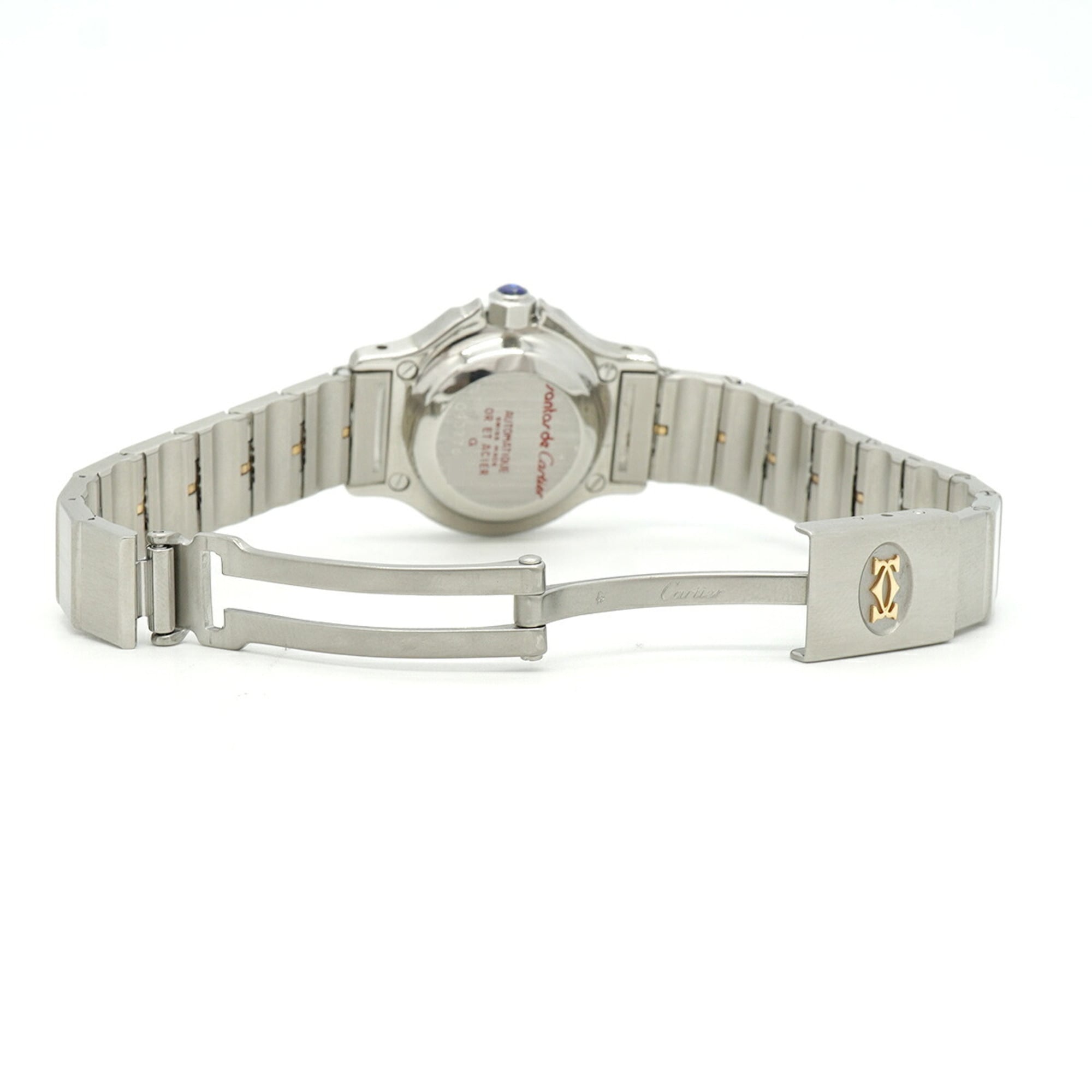Montre Cartier Santos Octagon SM Blanc avec cadran de 24 mm