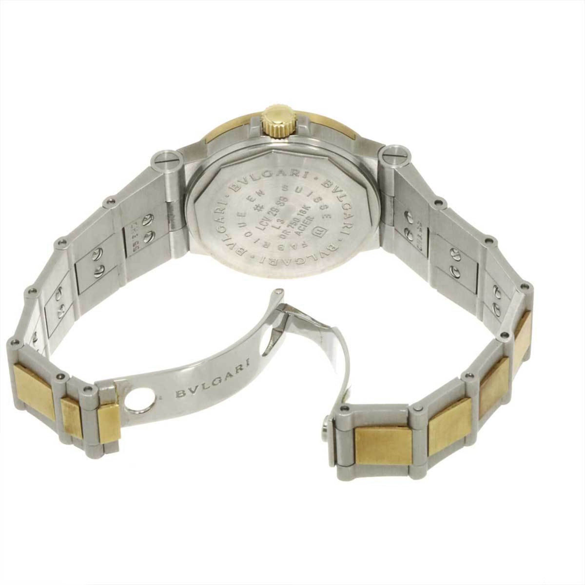 Bvlgari Diagono Sport Combination LCV29SG horloge met zwarte wijzerplaat, 29 mm