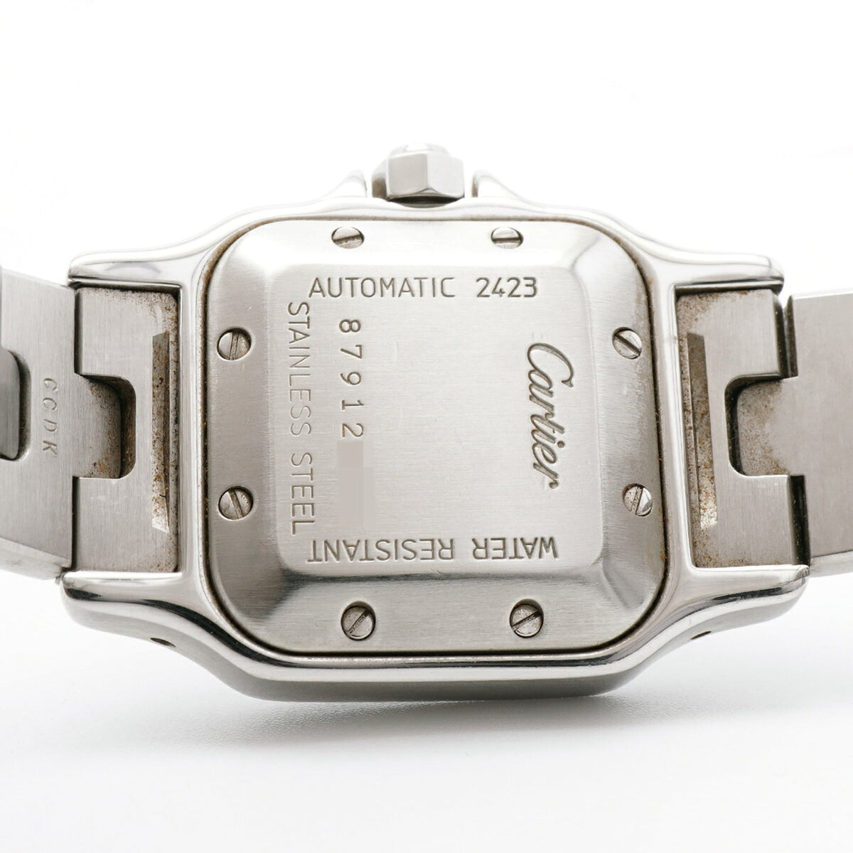 Cartier Santos Galbee SM W20044D6 horloge met zilveren wijzerplaat, 24 mm