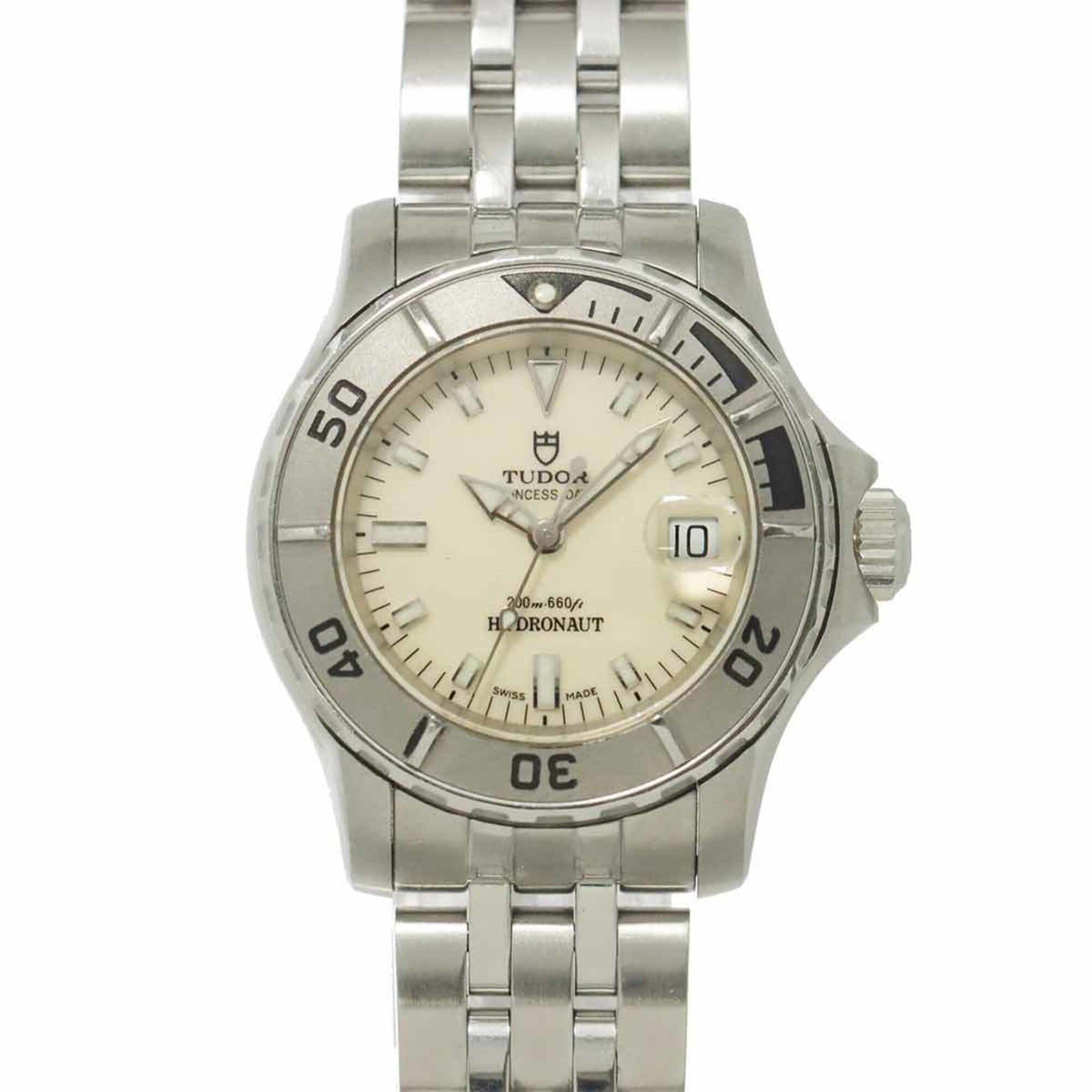 Tudor Princess Datum Hydronaut 99090 Elfenbein Zifferblatt 28 mm Uhr