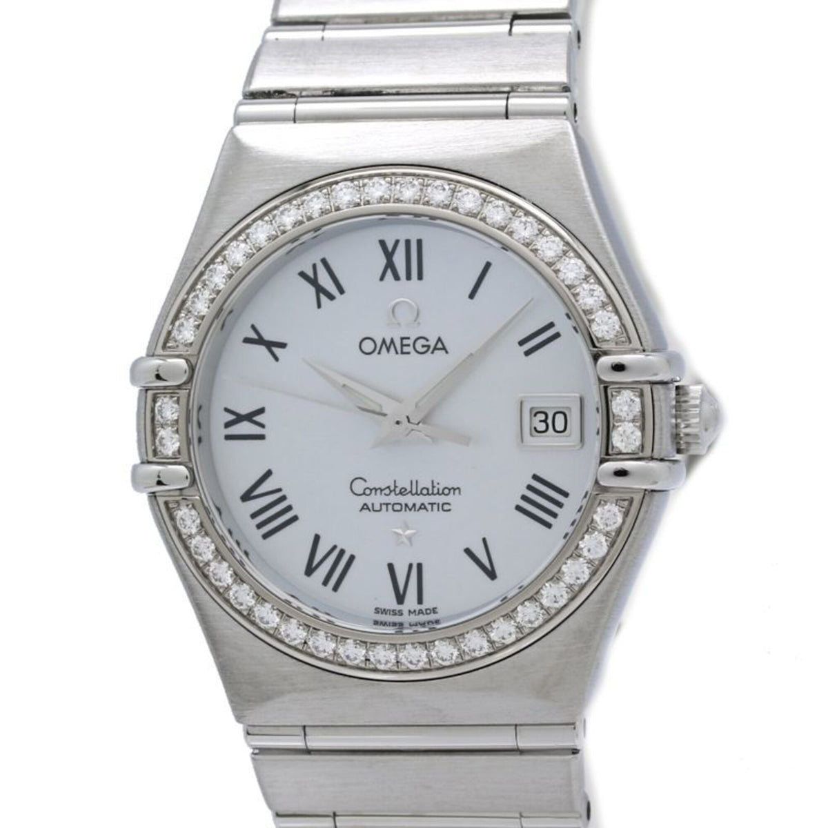 Omega Constellation Diamond Bezel 1497.61.00 White shell Dial 27mm Watch