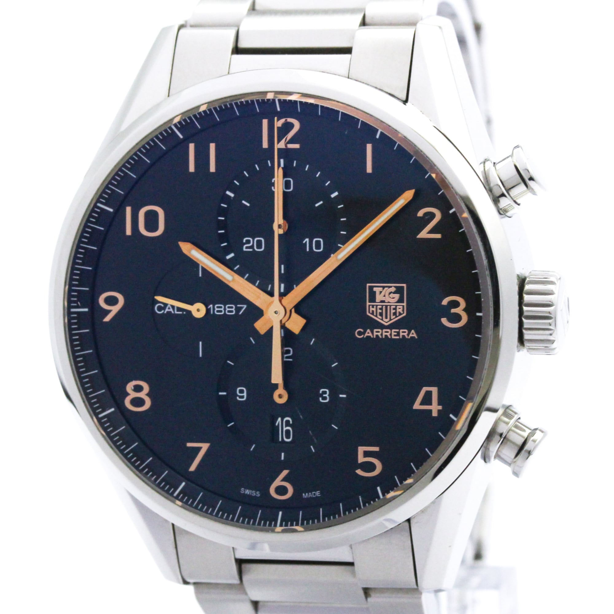 TAG HEUER Carrera Calibre 1887 Chronograph Steel Automatic Mens Watch CAR2014